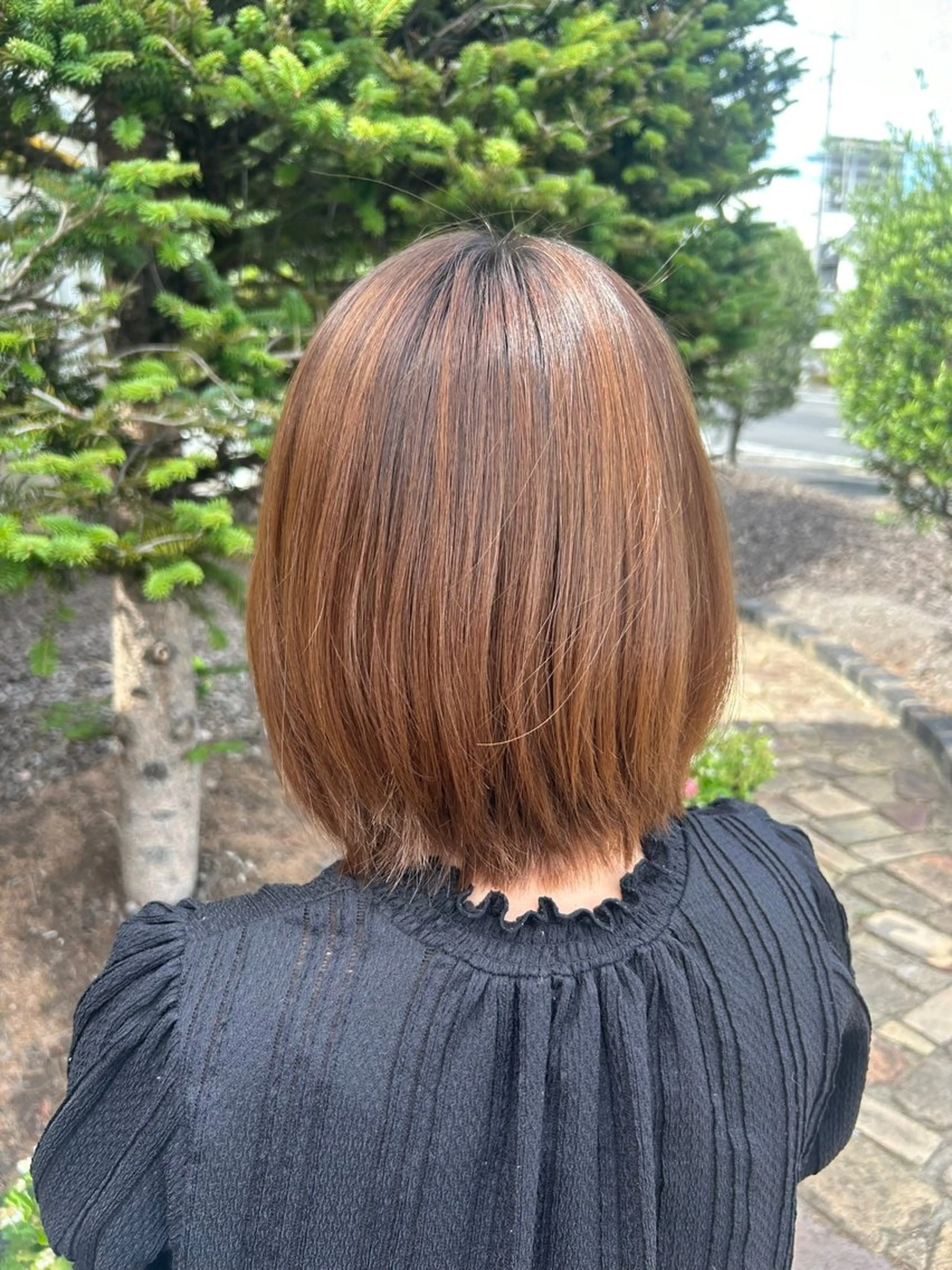 ミディアム ショートボブ ボブ カット ヘアルームflat・ Rena🌼ྀིのヘアスタイル