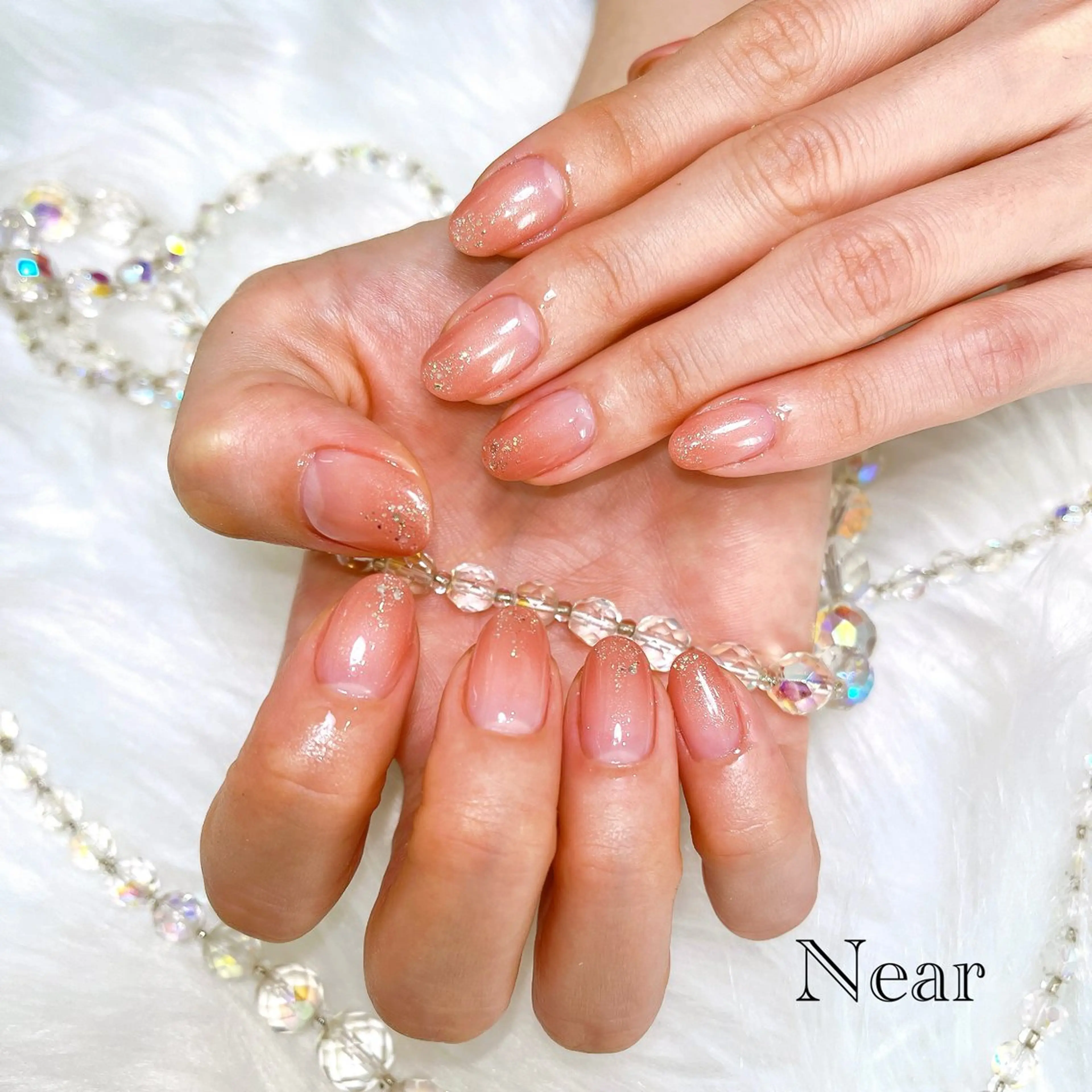 ネイル ラメ(グリッター) ハンドネイル Nailsalon Nearのネイルデザイン