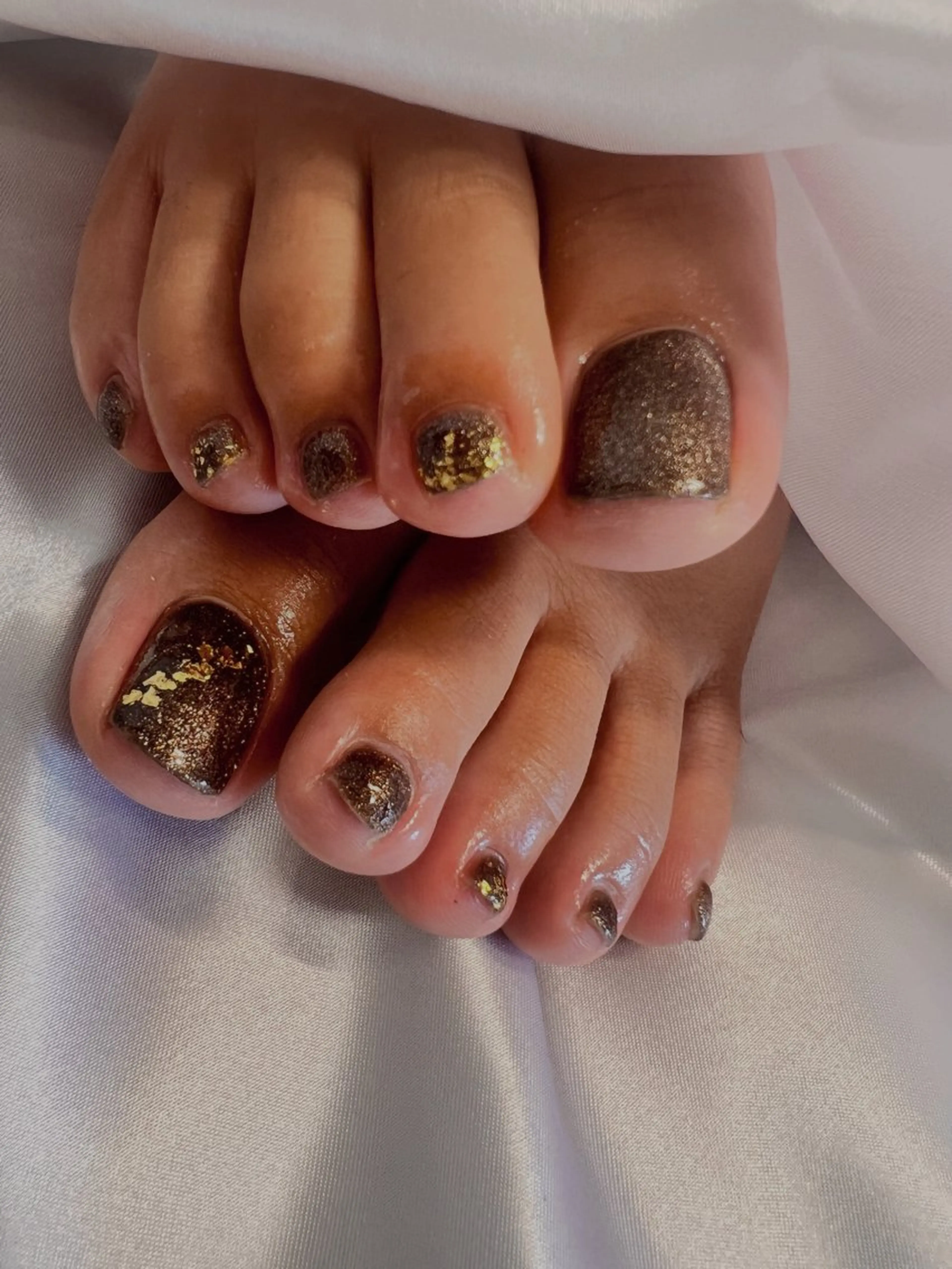 ネイル ブラウン マグネットネイル nails by Kanaのネイルデザイン