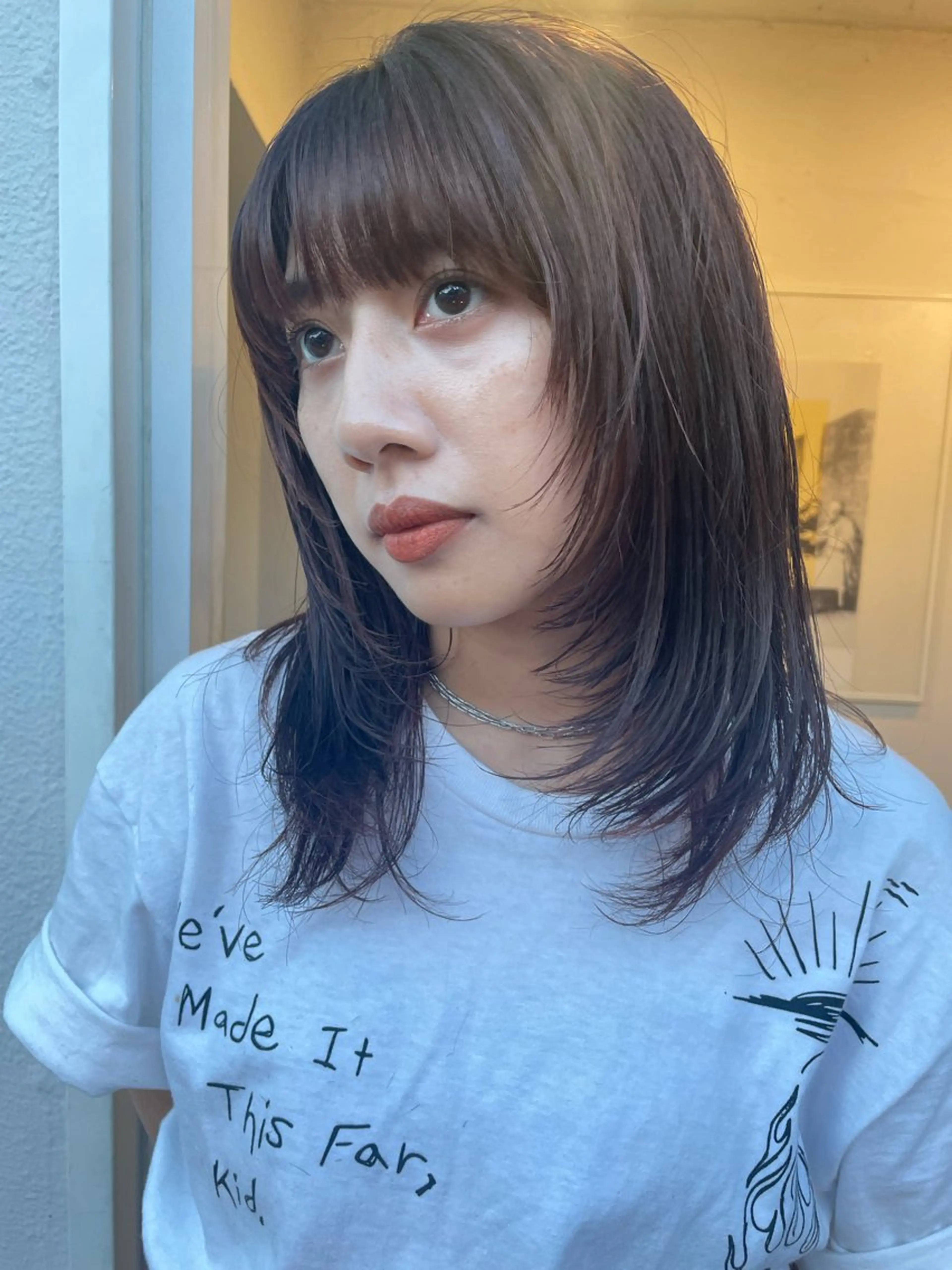 ミディアム カラー ケアパーマ/ブリーチ daisukeのヘアスタイル