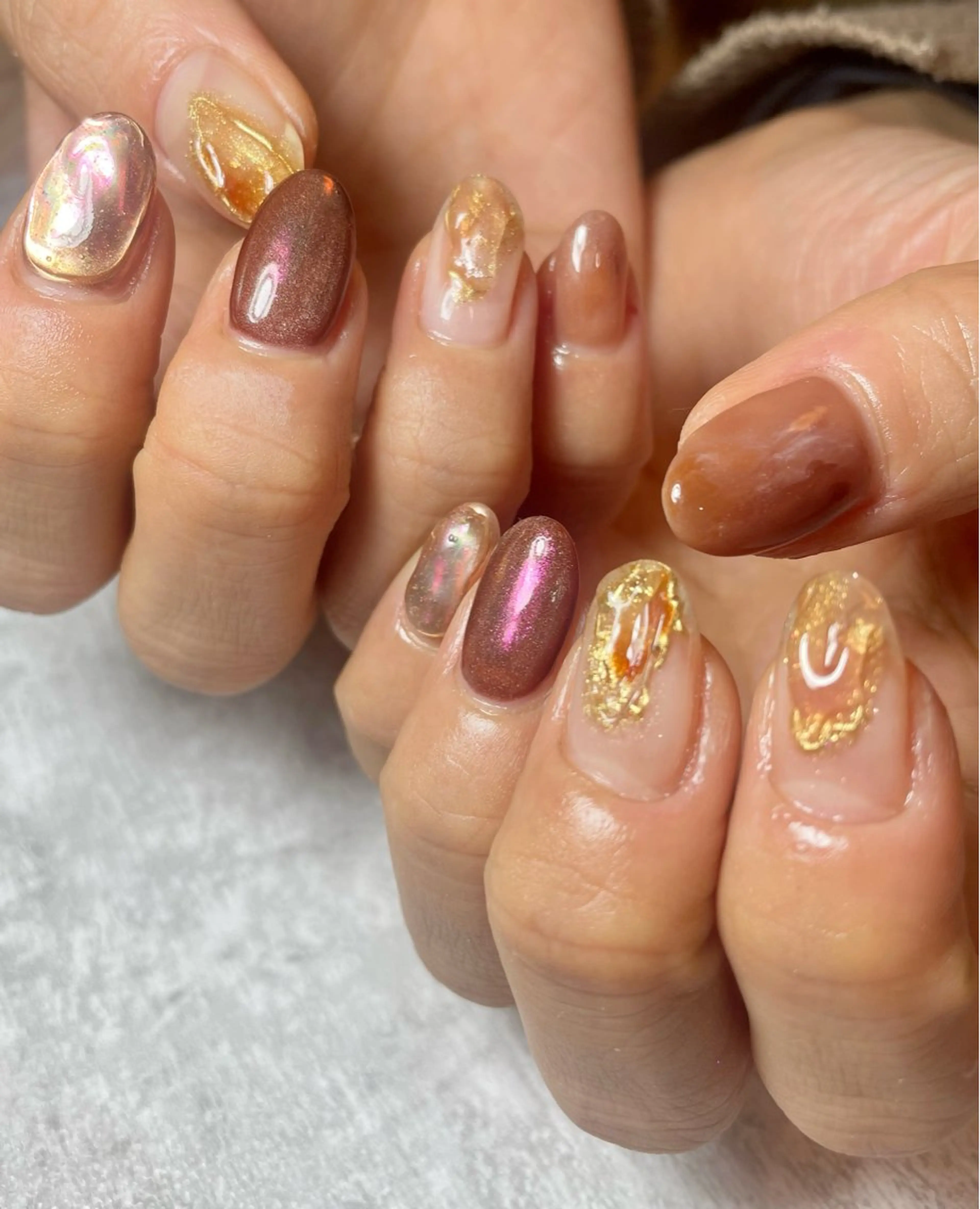 ネイル アートネイル クリアネイル ミラーネイル 持ち込み ニュアンスネイル BEAUTY GARDEN 【nail salon unseul】所属・nana .のネイルデザイン