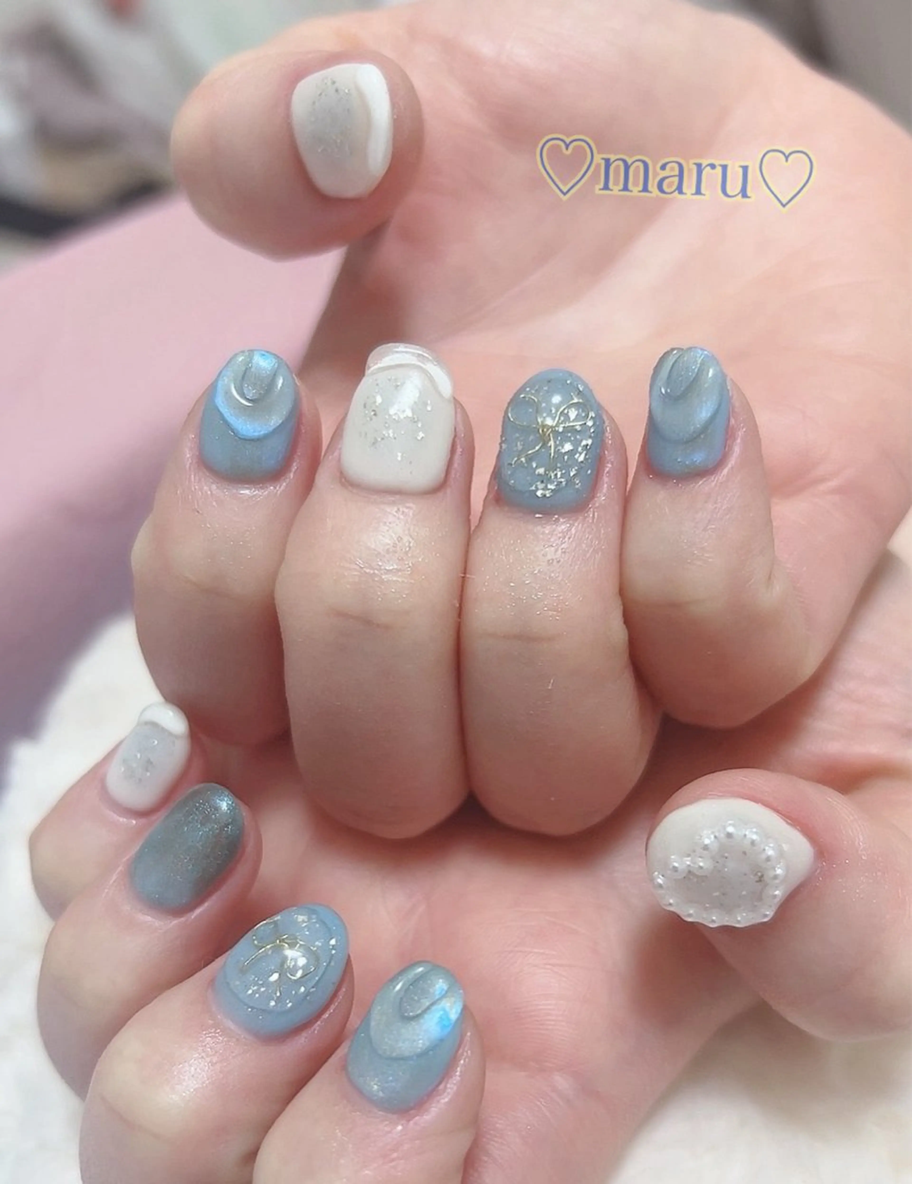 ネイル ハンドネイル フットネイル まるみ ♡のネイルデザイン