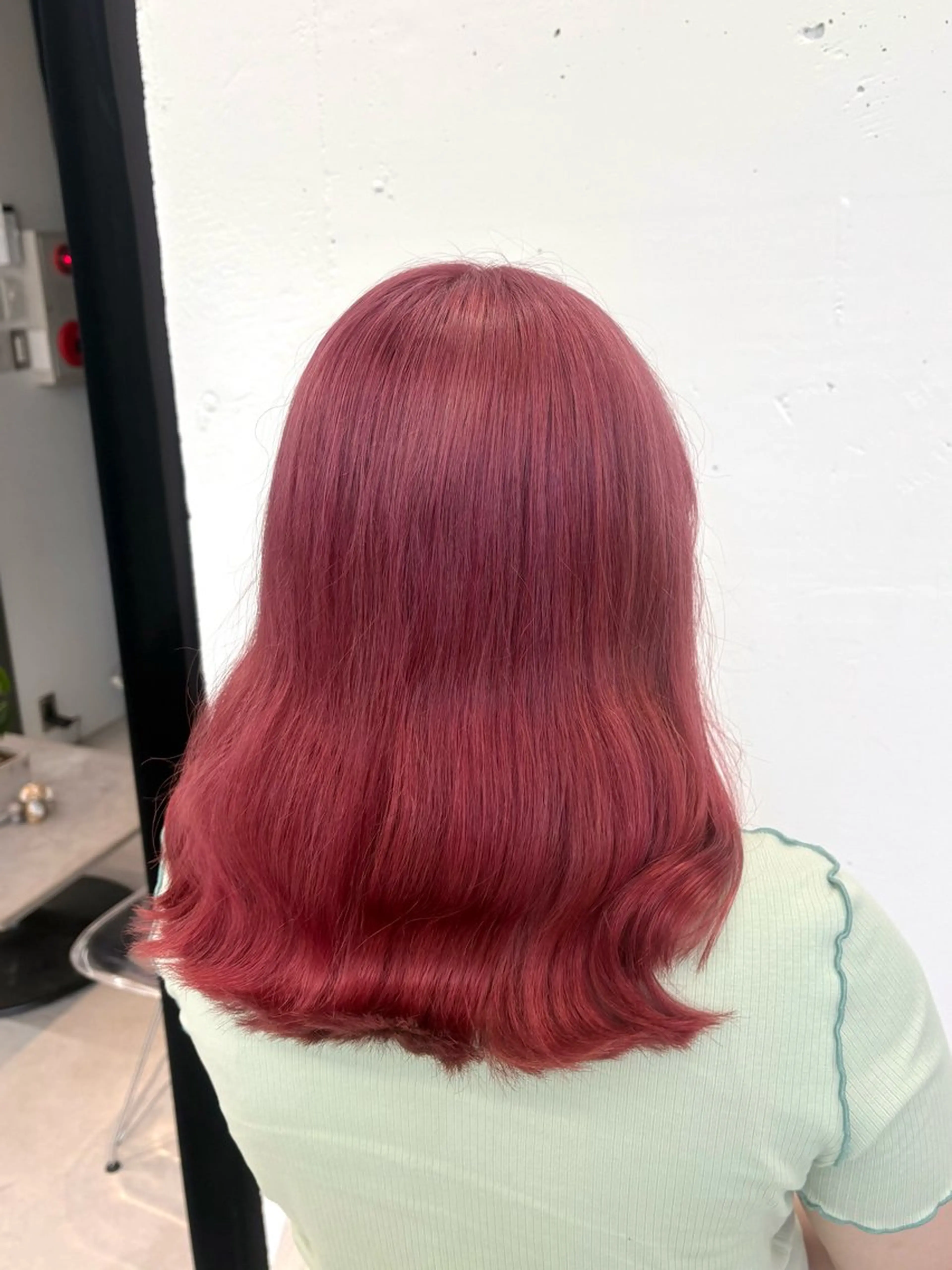 セミロング カラー ブリーチ ピンクカラー ヘアカラー トリートメント 🌟ゆりあ🌟 JILLSTUDIOのヘアスタイル