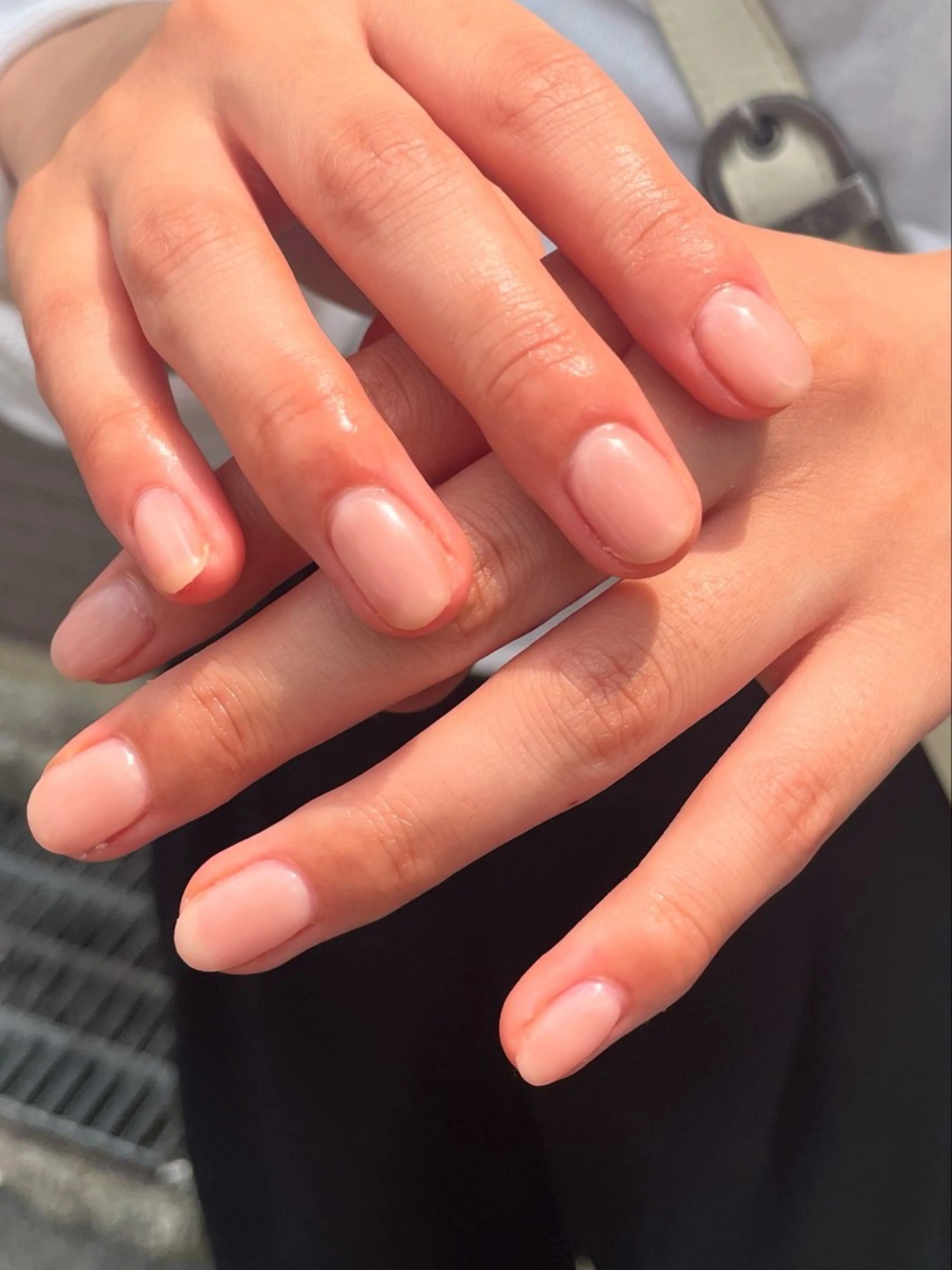 ネイル オフィスネイル ワンカラーネイル ピンク ピンクベージュ シンプルネイル ハンドネイル ハンドケア 🎀NAIL🎀 AI🪄︎︎◝✩のネイルデザイン