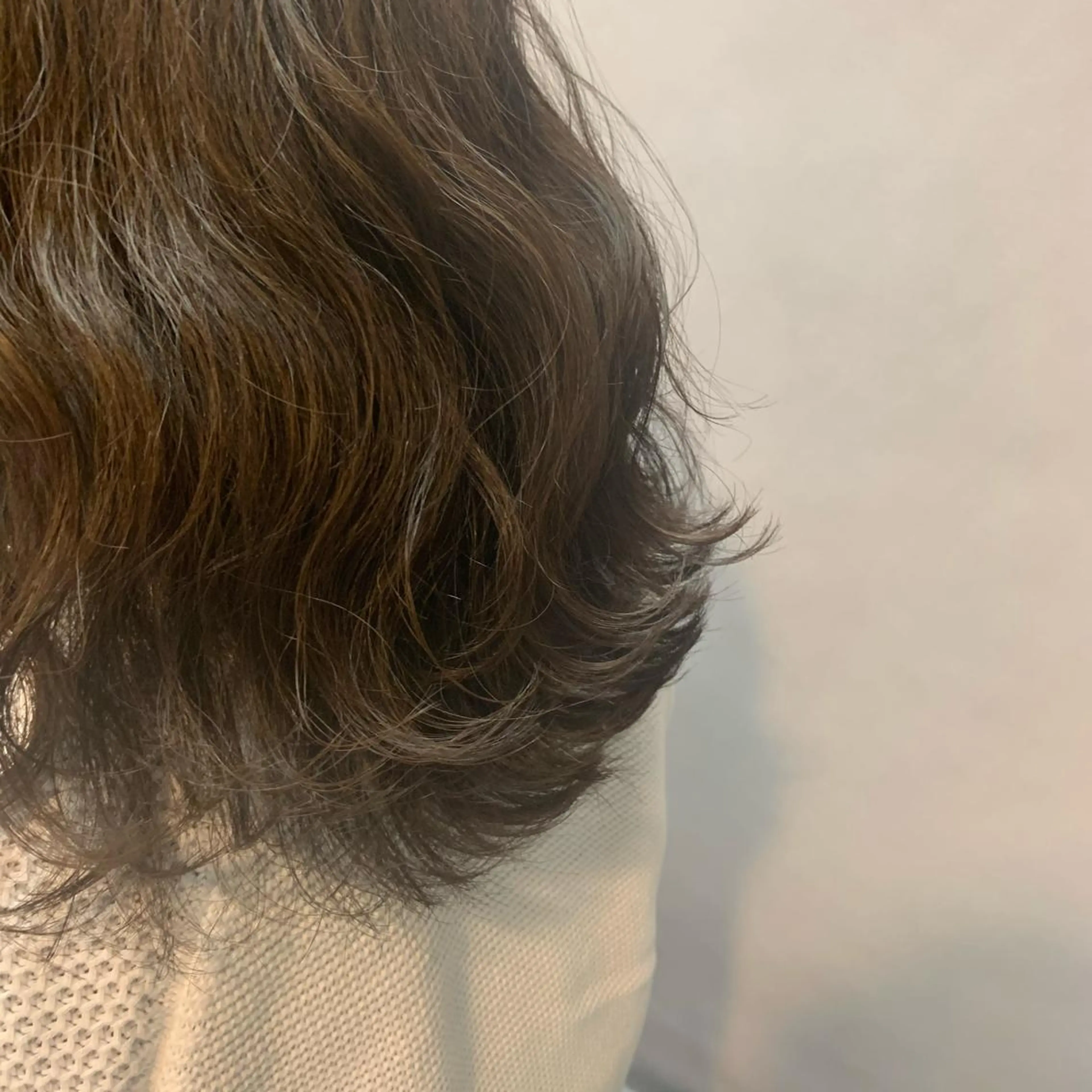 セミロング カラー ブラウンカラー ヘアカラー トリートメント ウスイ ハルカのヘアスタイル