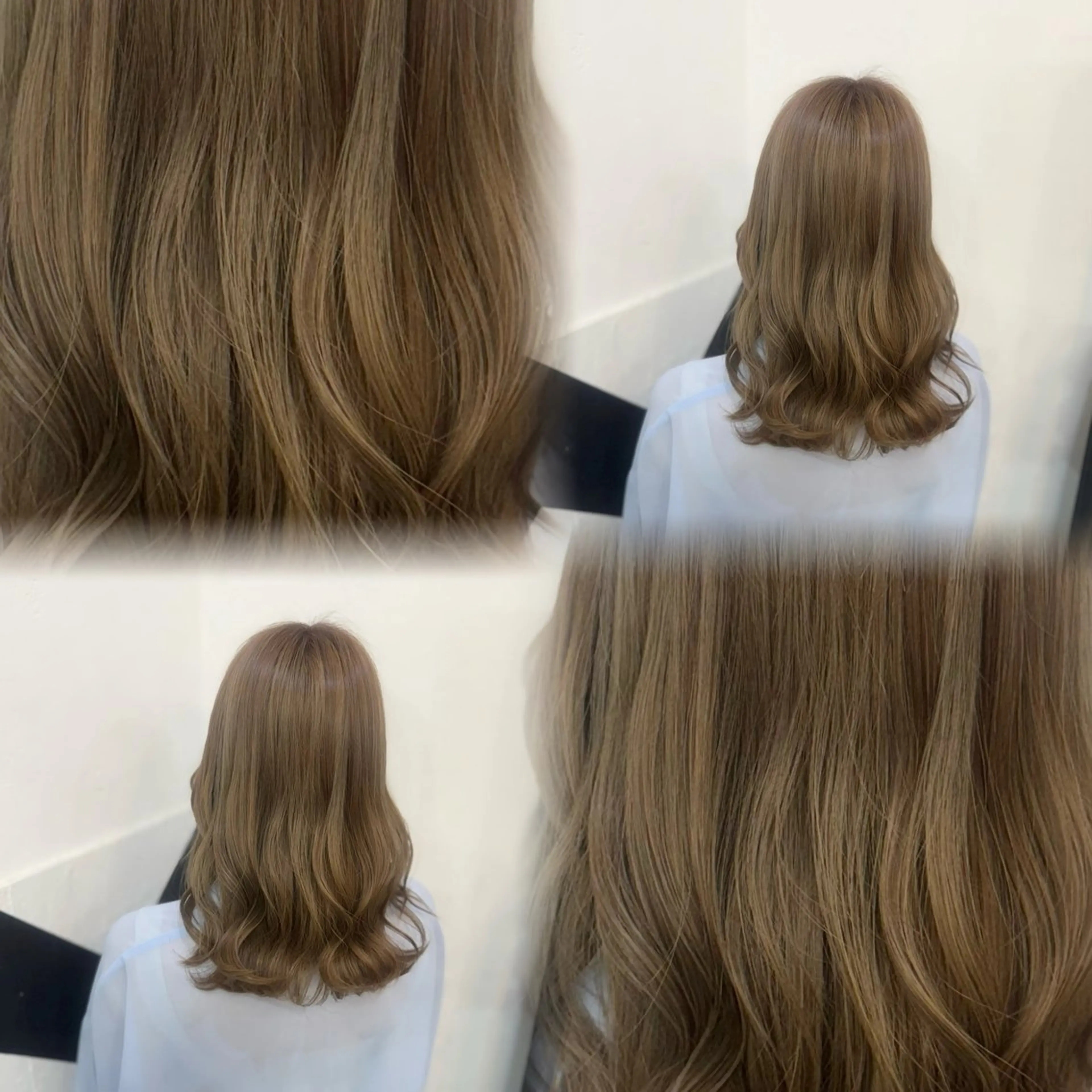 セミロング カラー ヘアカラー トリートメント 髙橋 李里亜のヘアスタイル