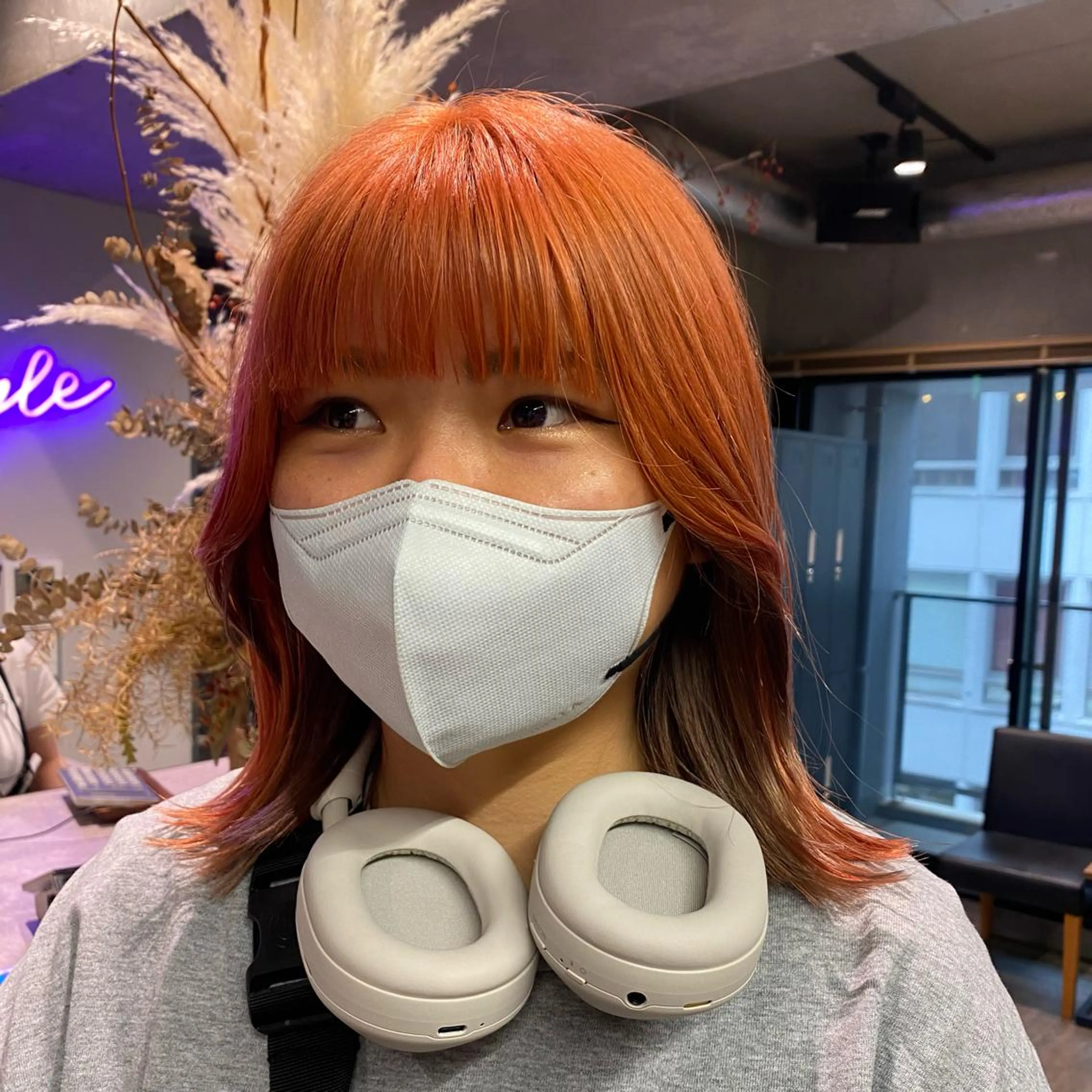 ミディアム カラー ヘアカラー 🩶レイヤーカット 🩶柔らかカラー結愛のヘアスタイル