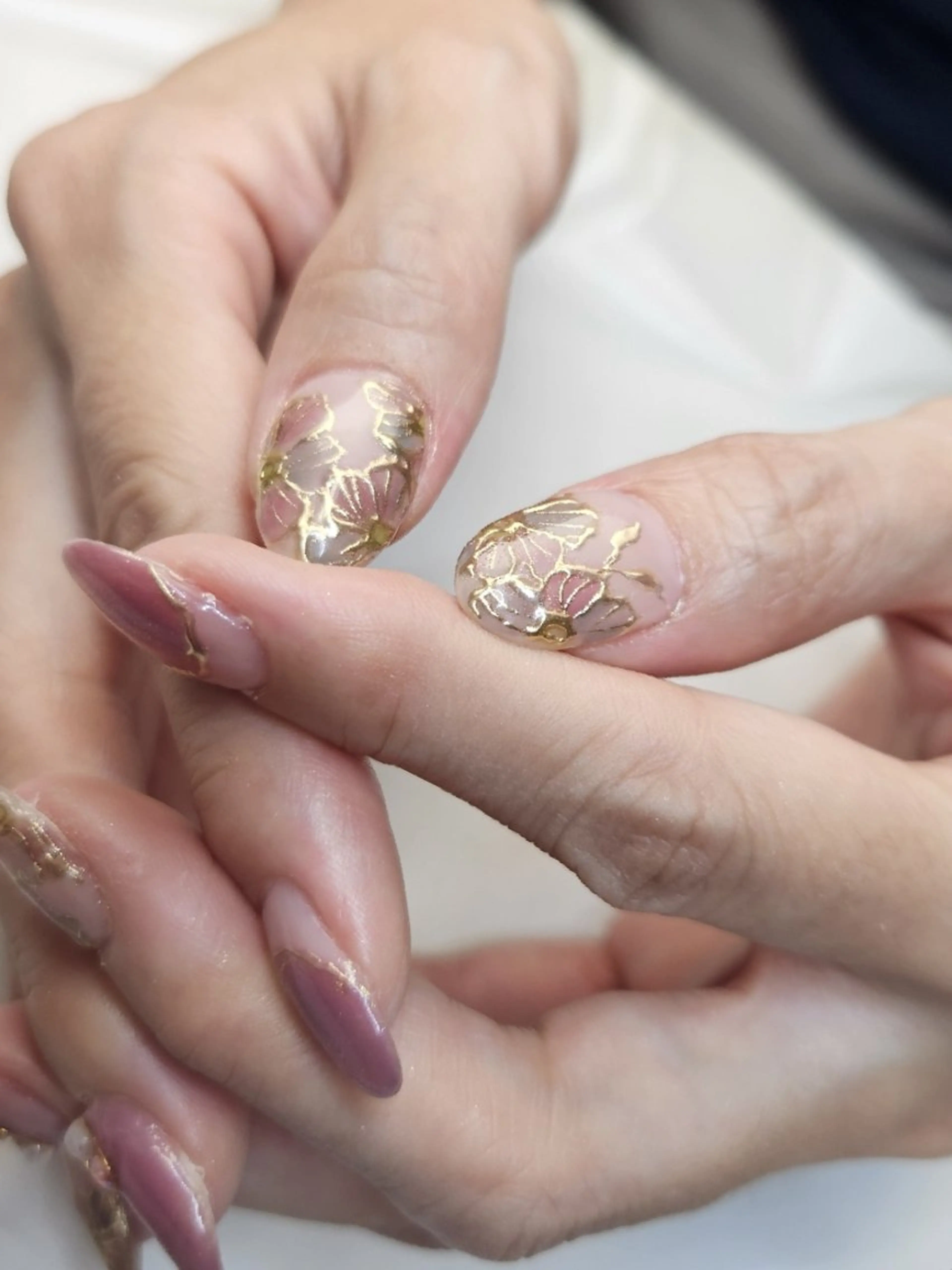 ネイル ラヴィアン ローズのネイルデザイン