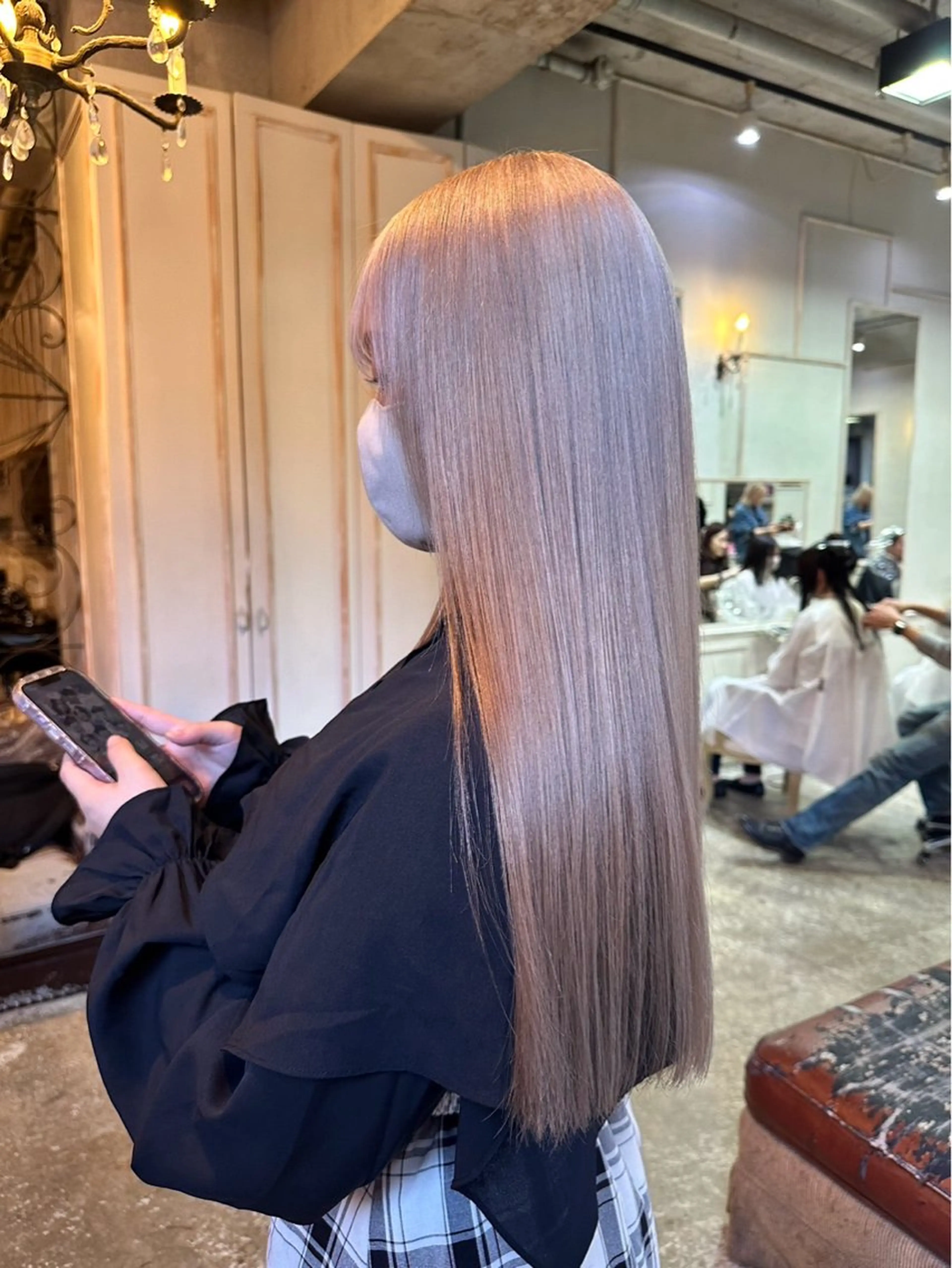 【色落ち重視🦄】Wカラー＋3step treatment 　ブリーチ込みの写真