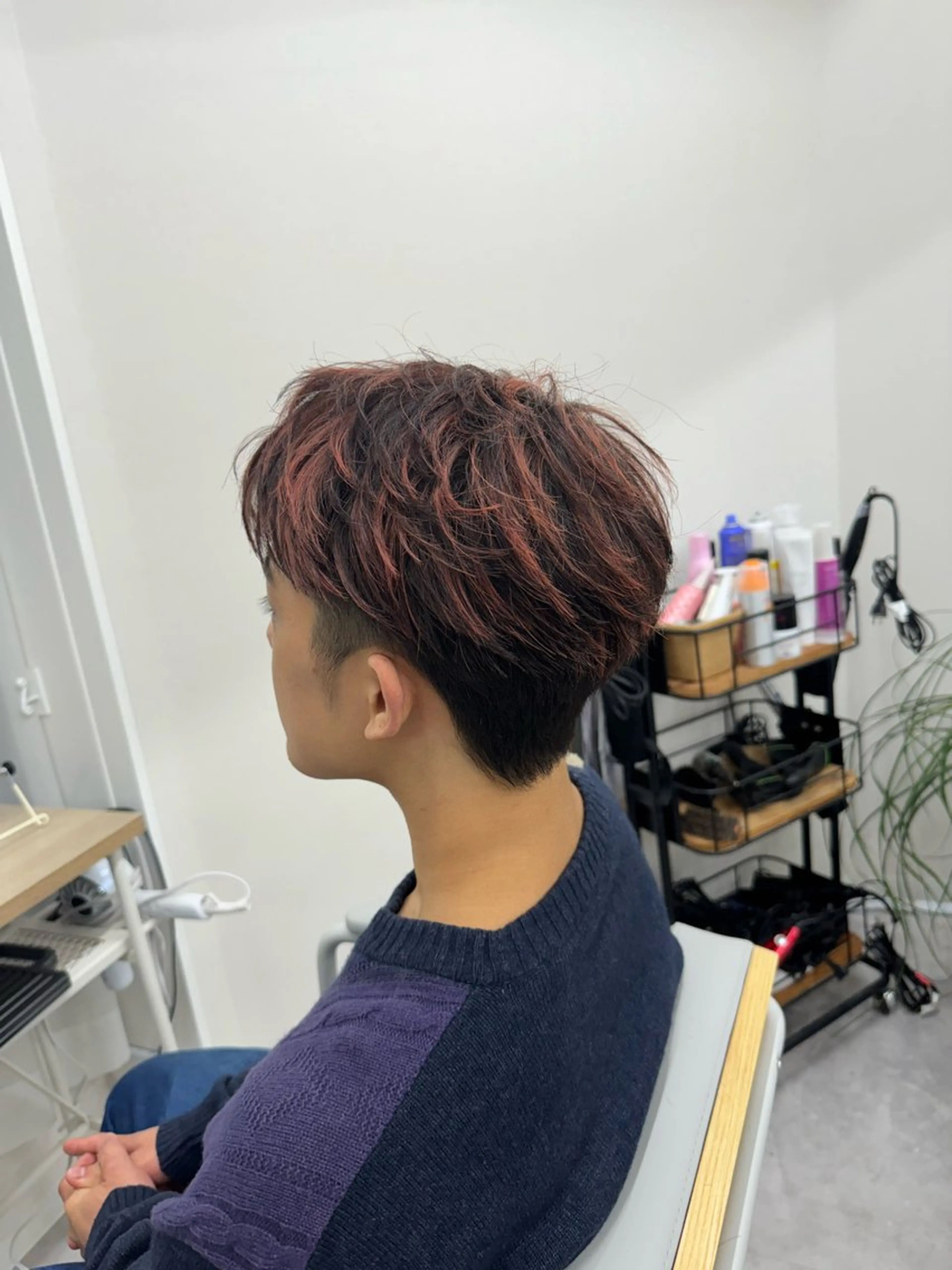 メンズ カット ヘアセット PARK.なんば本店 ミルボンAujua認定サロン[パーク]所属・辻優太/韓国ウルフ 🐺/中華ヘアのヘアスタイル