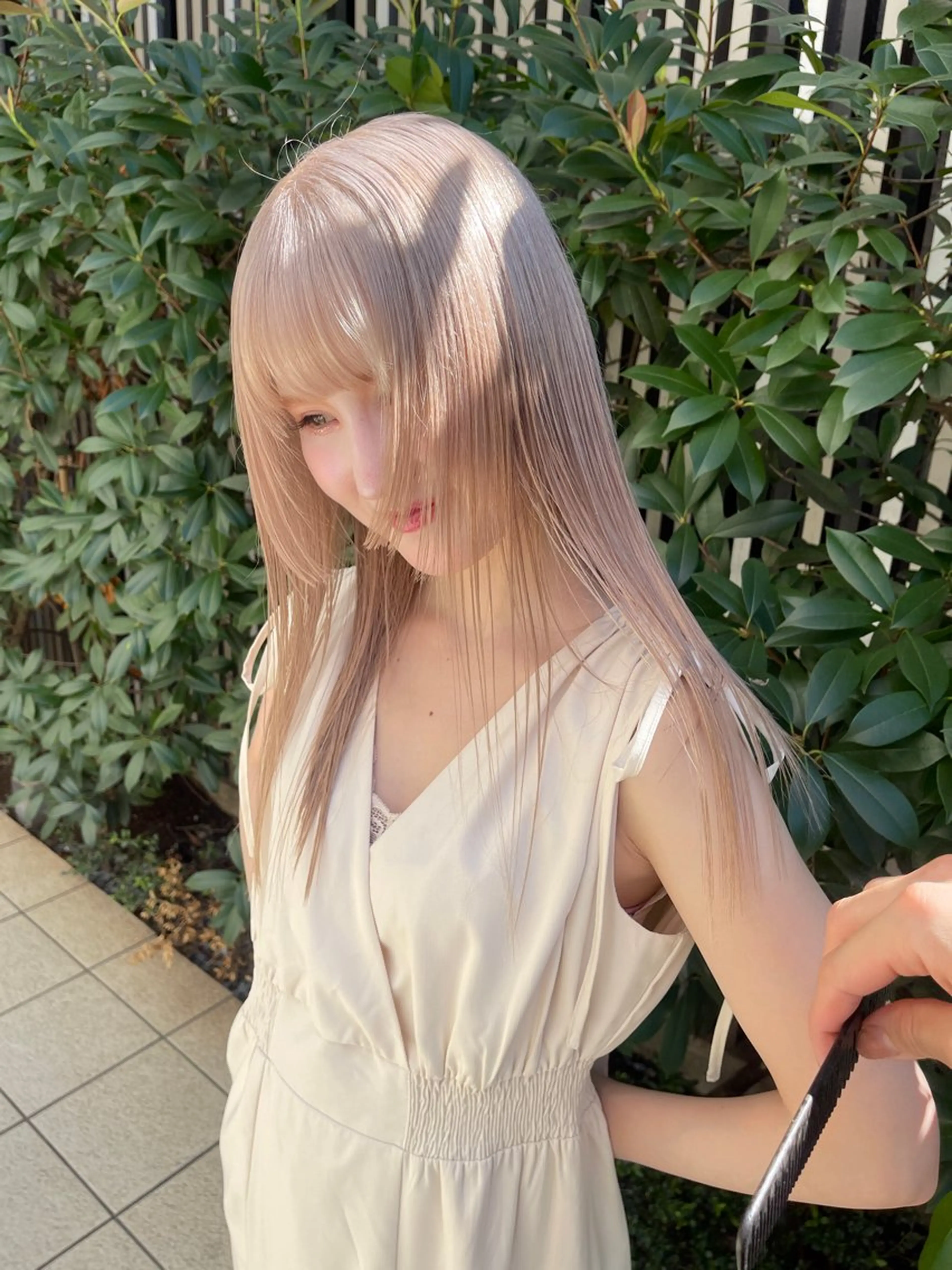 ロング カラー ベージュカラー ミルクティーベージュ カット ヘアカラー トリートメント PALAN K-Beauty SHINJUKU所属・“ミニモ最高評価獲得 “代表"Kohei"のヘアスタイル