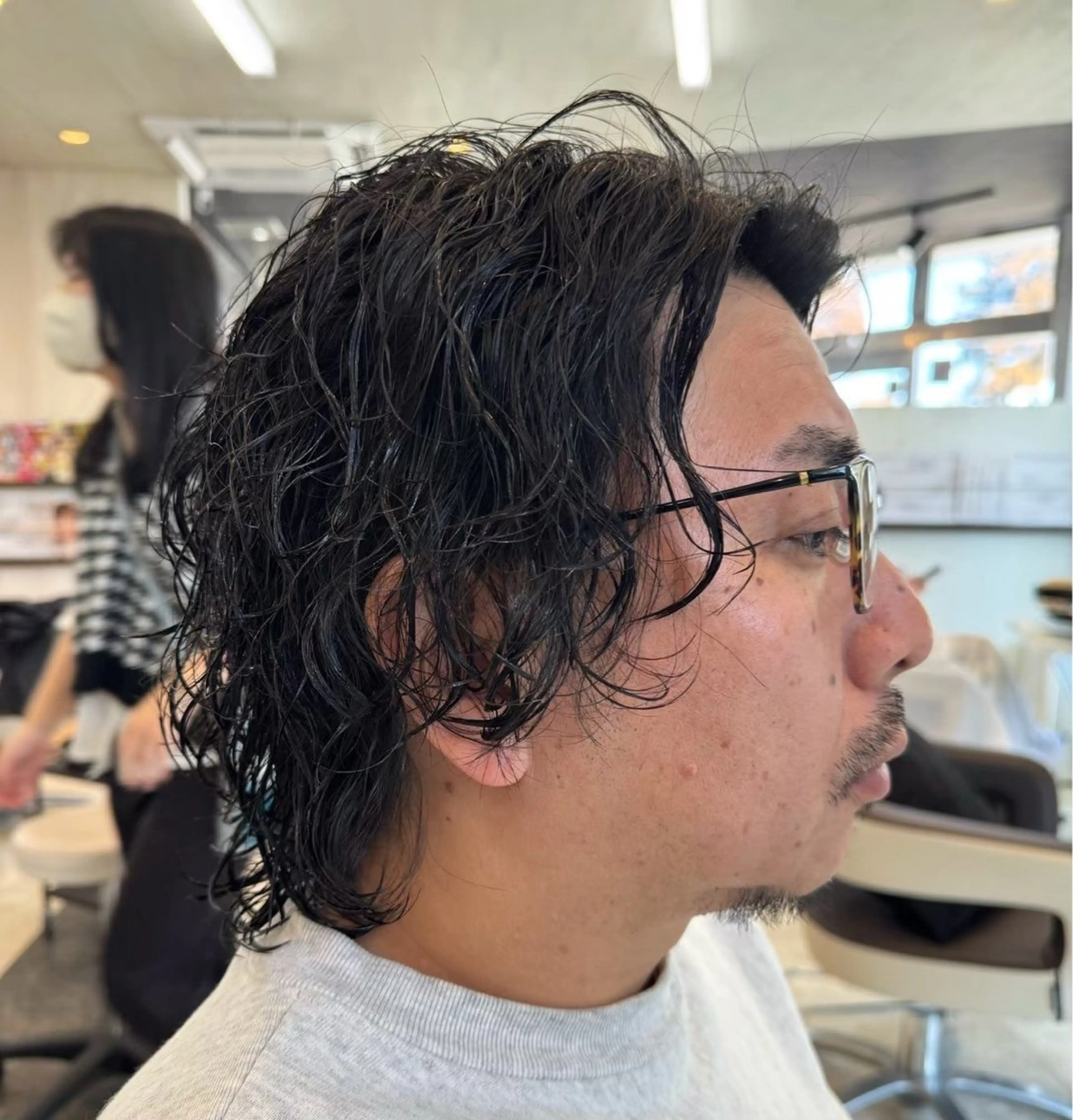 パーマ メンズ 平井 沙希のヘアスタイル