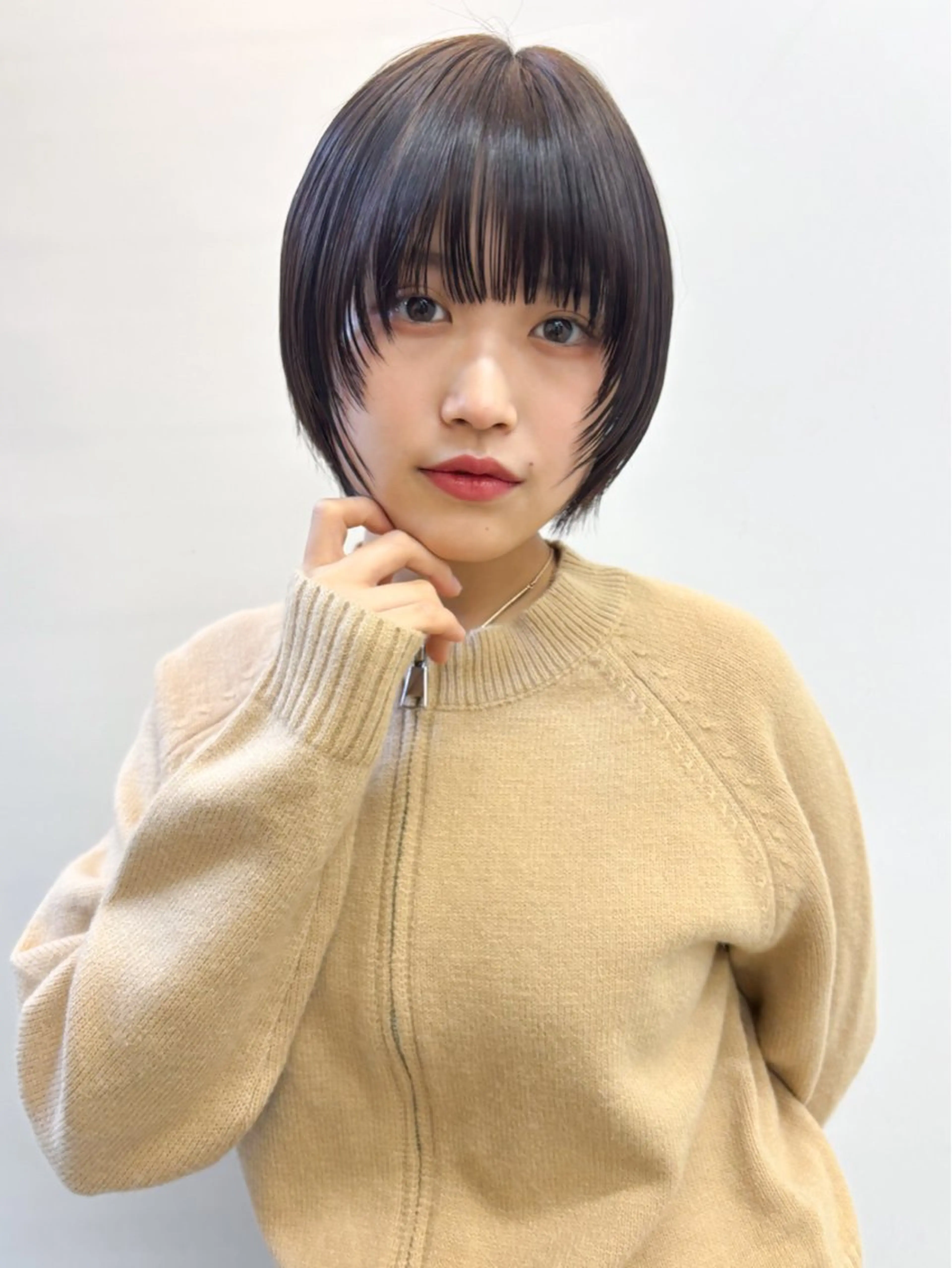 ショート 透明感抜群オリーブ/ ショウキのヘアスタイル