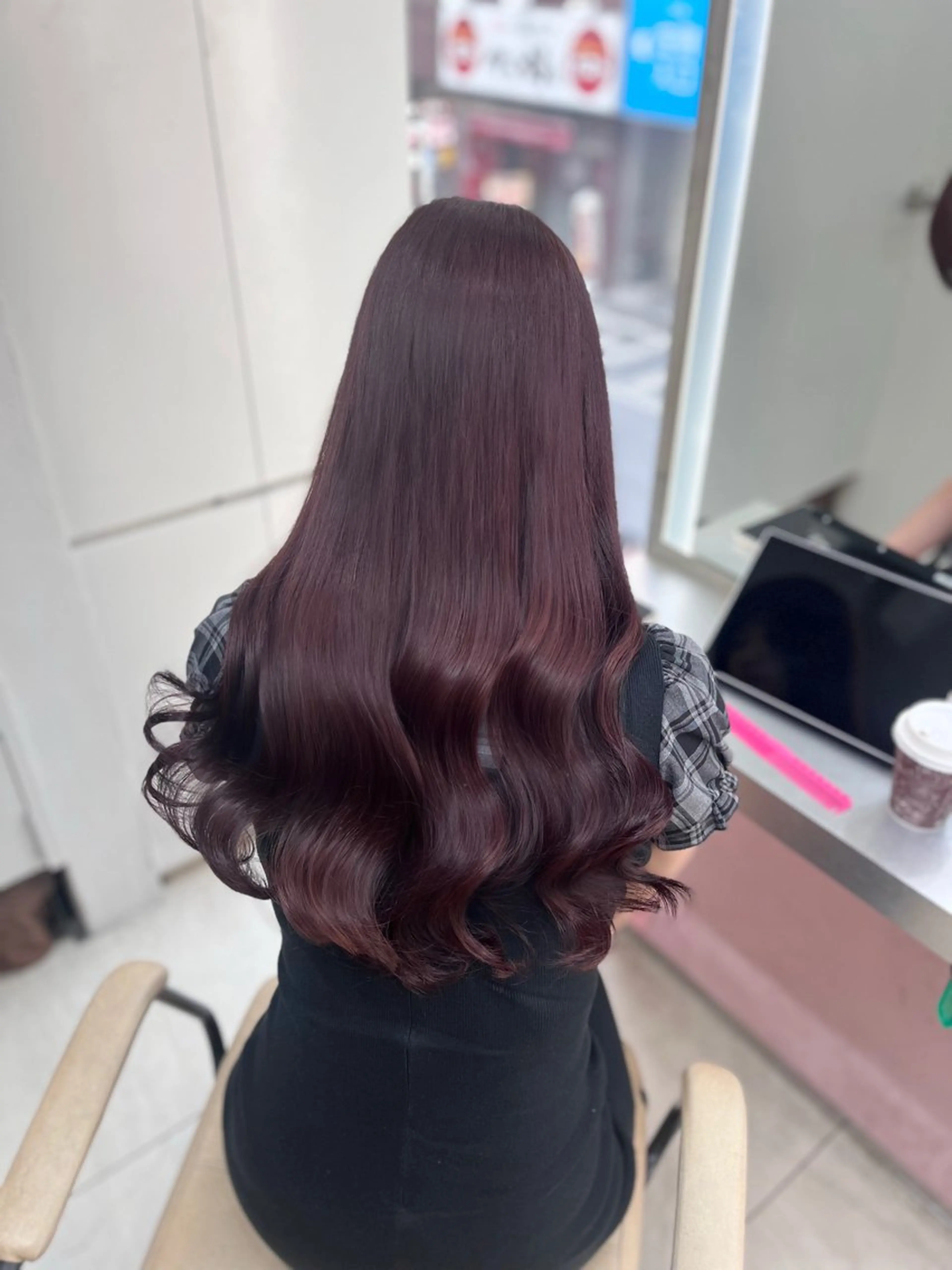 カラー ラベンダーカラー ピンクカラー ピンクラベンダー euphoria +n 池袋サンシャイン通り所属・euphoria みい♡のヘアスタイル