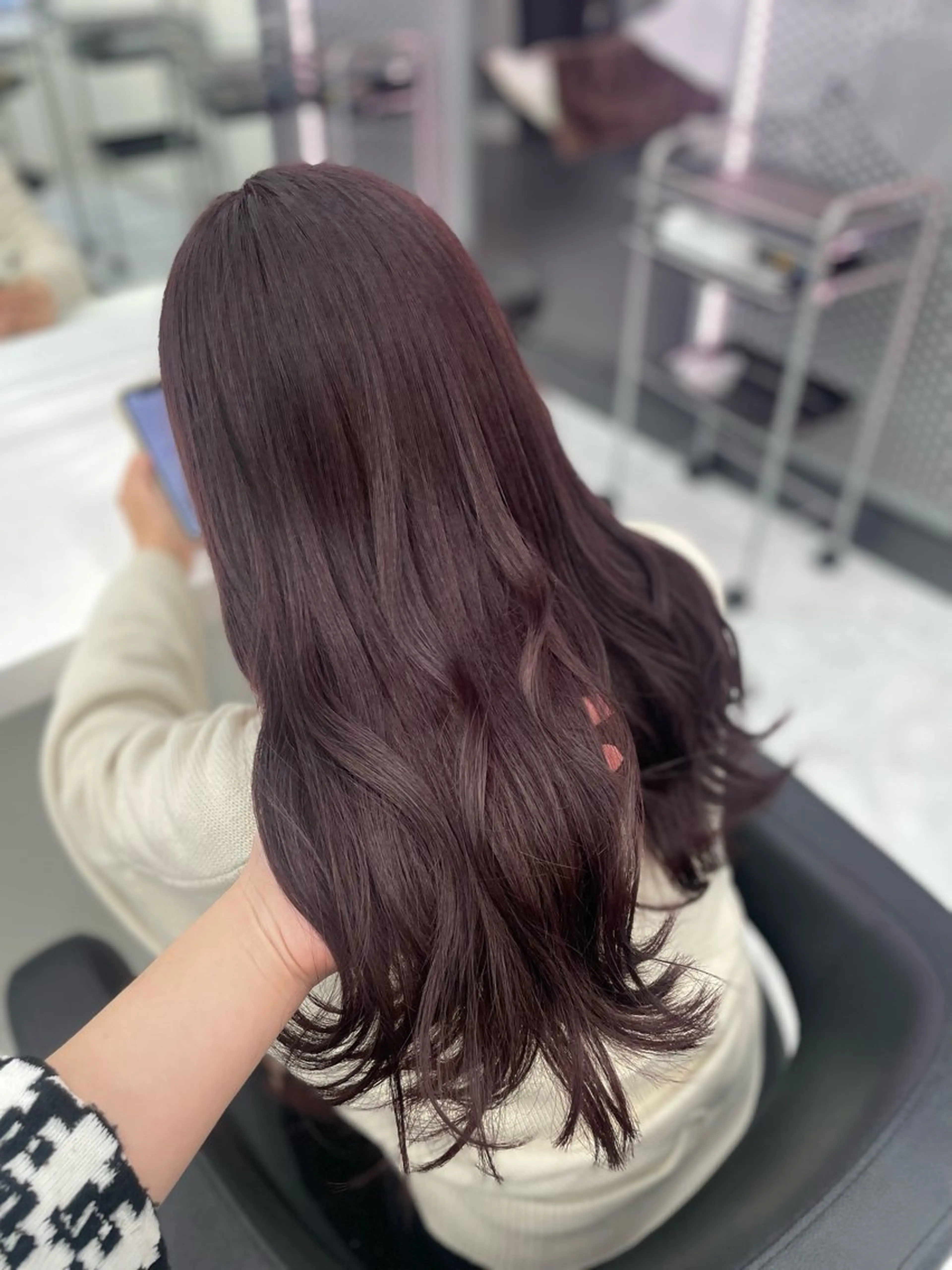 ロング カラー ヘアカラー トリートメント ヘアセット GO TODAY SHAiR SALON所属・🤍韓国トレンド ヘア🤍miku🤍のヘアスタイル