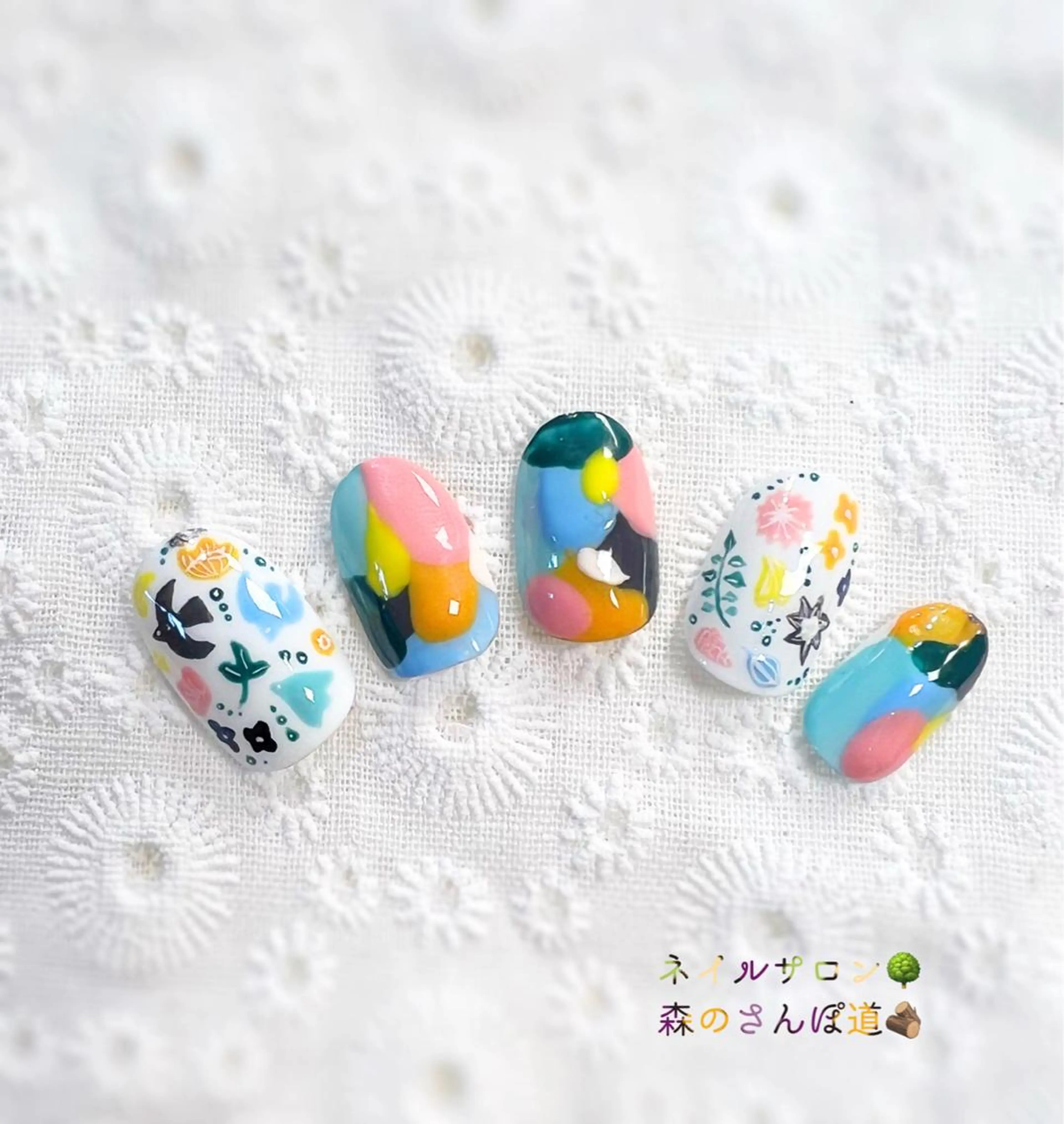 ネイル ハンドネイル 森のさんぽ道所属・ショートネイル 森のさんぽ道のネイルデザイン