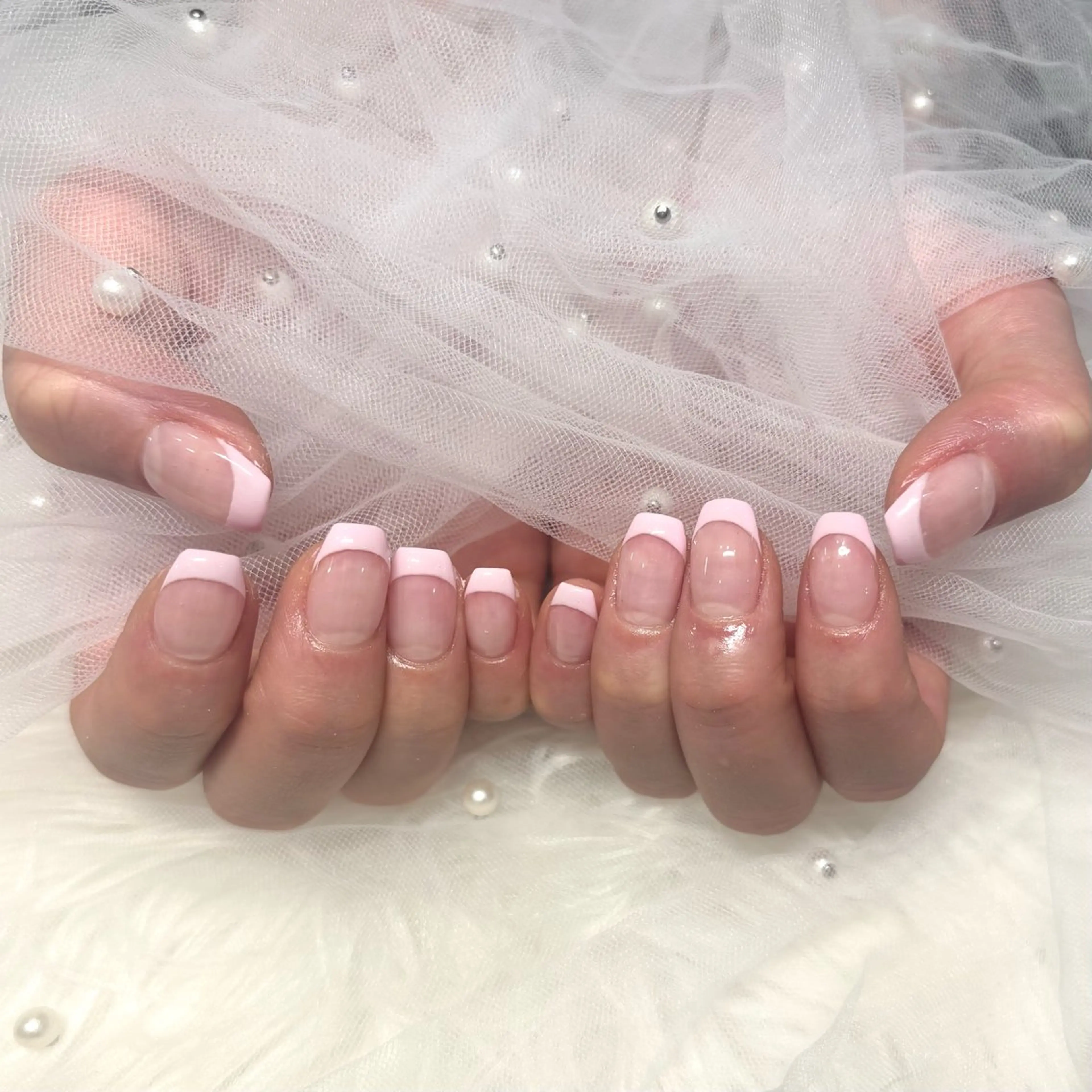 ネイル クリアネイル フレンチネイル Babel北堀江店所属・Babel 北堀江店のネイルデザイン