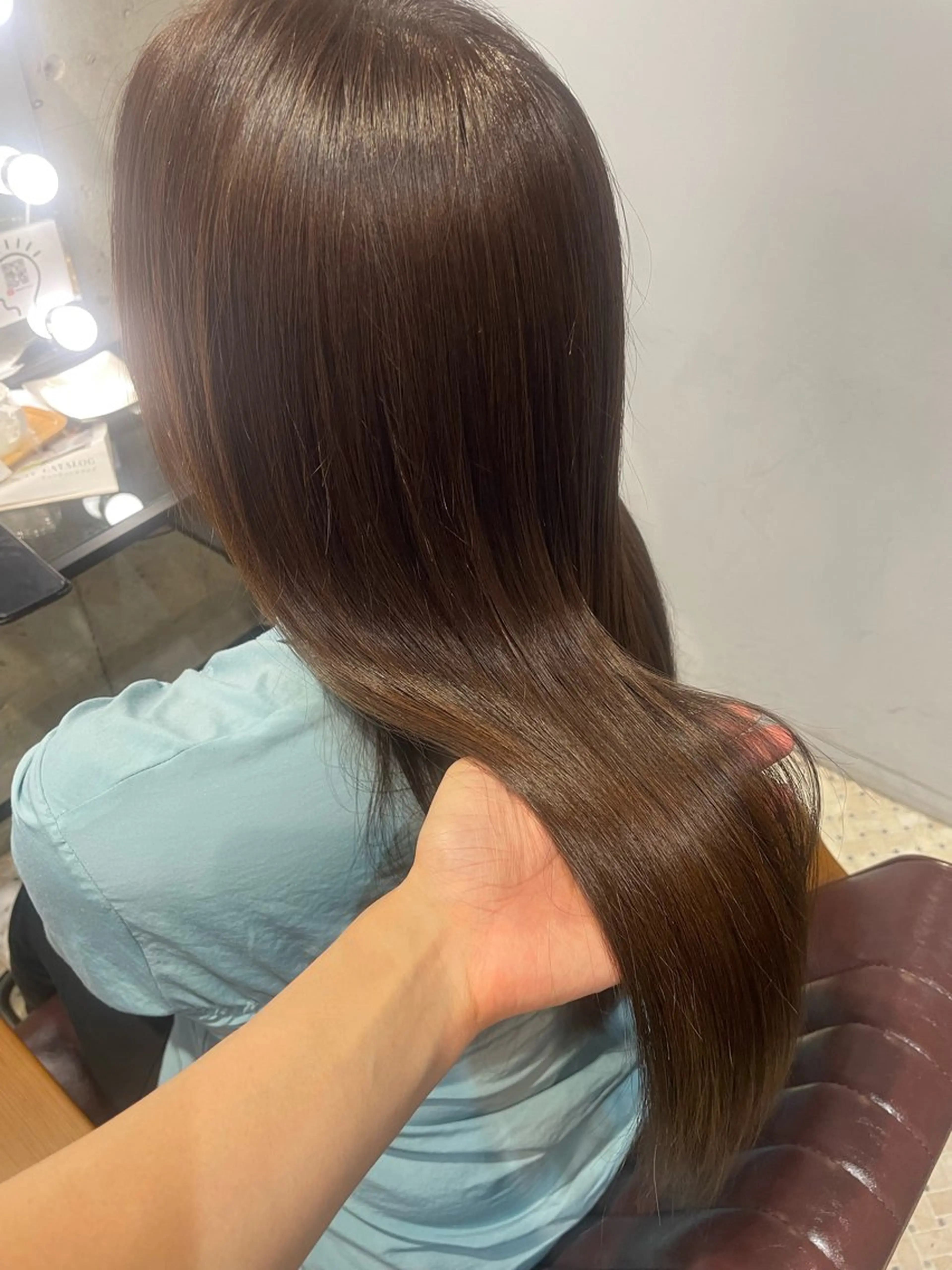 【☘️2・3回目限定☘️】カット+全体艶カラー+艶感トリートメント付き🪽　＊口コミ必須の写真
