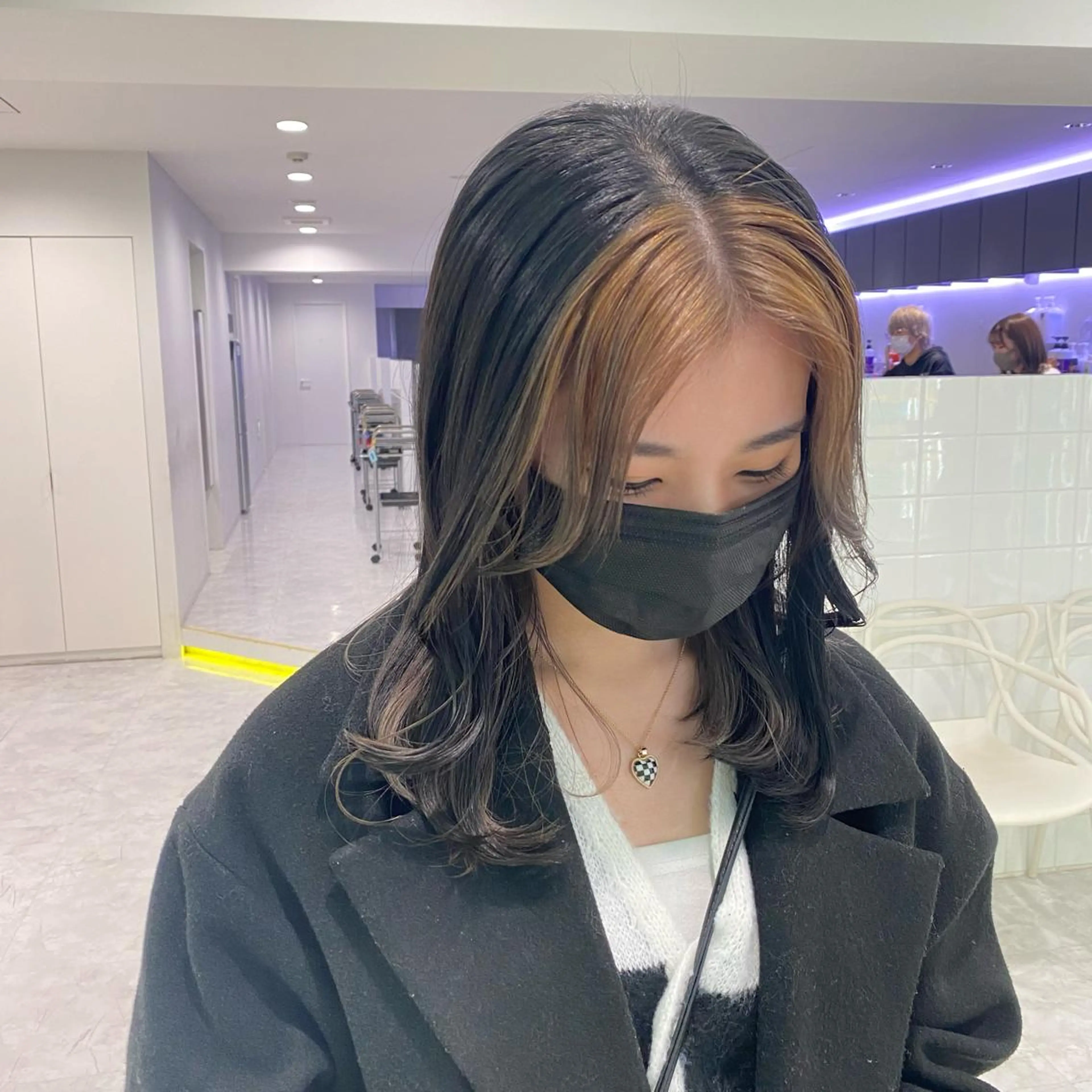 セミロング カラー ヘアアレンジ ヘアカラー トリートメント GOTODAY shair salon 横浜mare店所属・透明感抜群カラー mai🍑♡のヘアスタイル