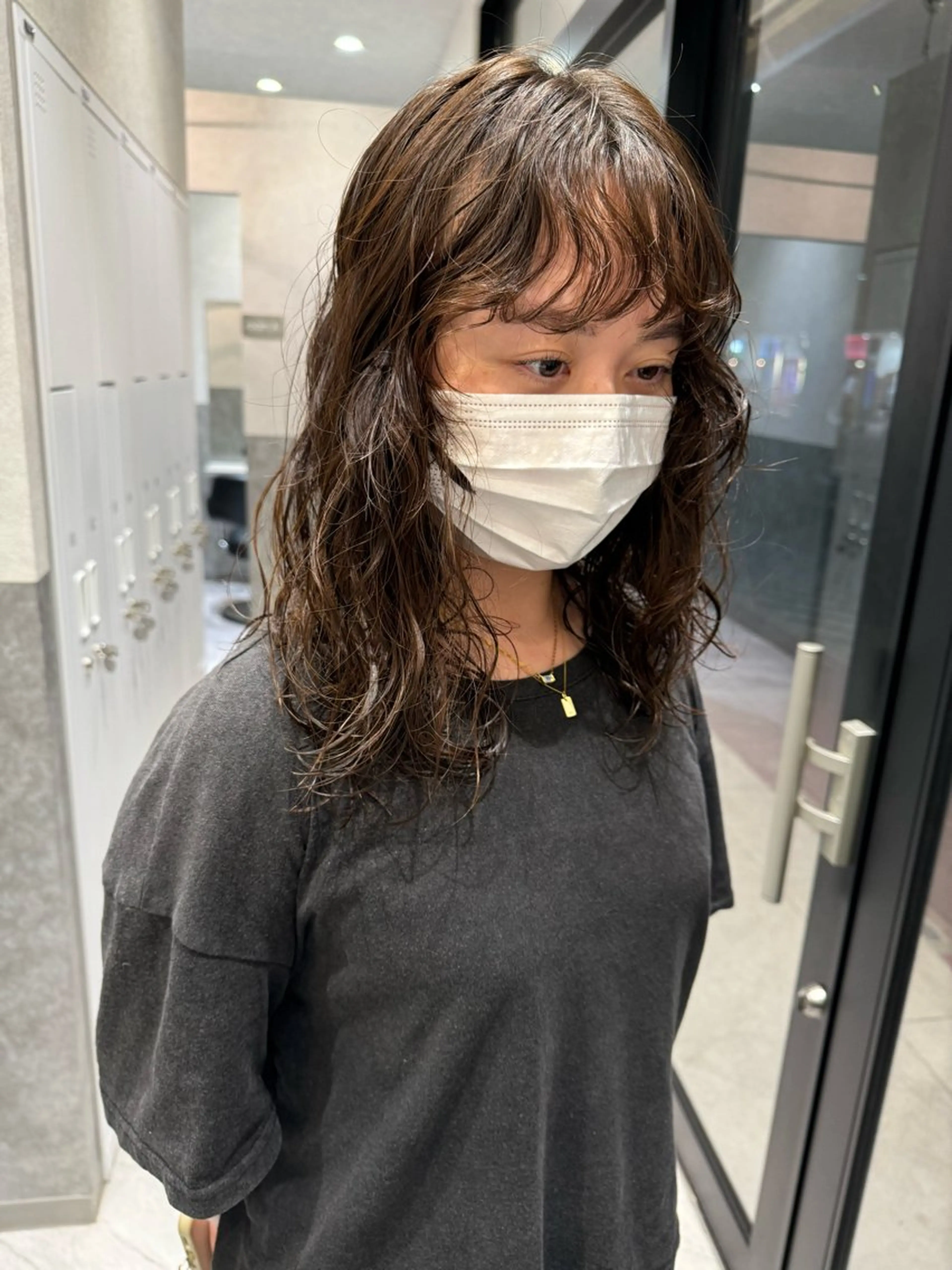 ミディアム パーマ SALOWIN新潟万代店所属・SaKiho 🎀のヘアスタイル