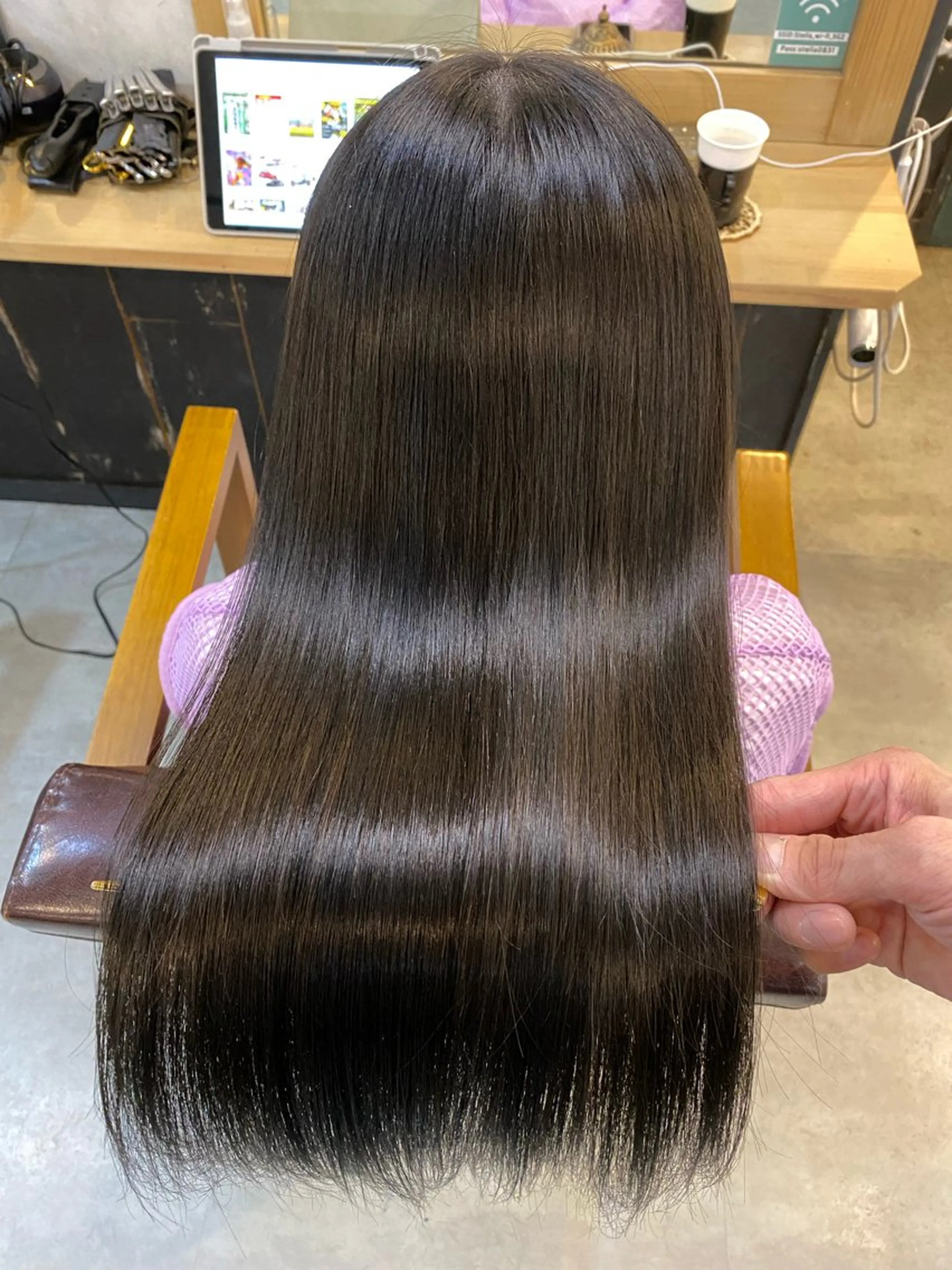 ロング 髪質改善 ロング 酸性ストレート 縮毛矯正 トリートメント ヘッドスパ ヘアセット 美髪矯正 🌈髪質改善 山下のヘアスタイル