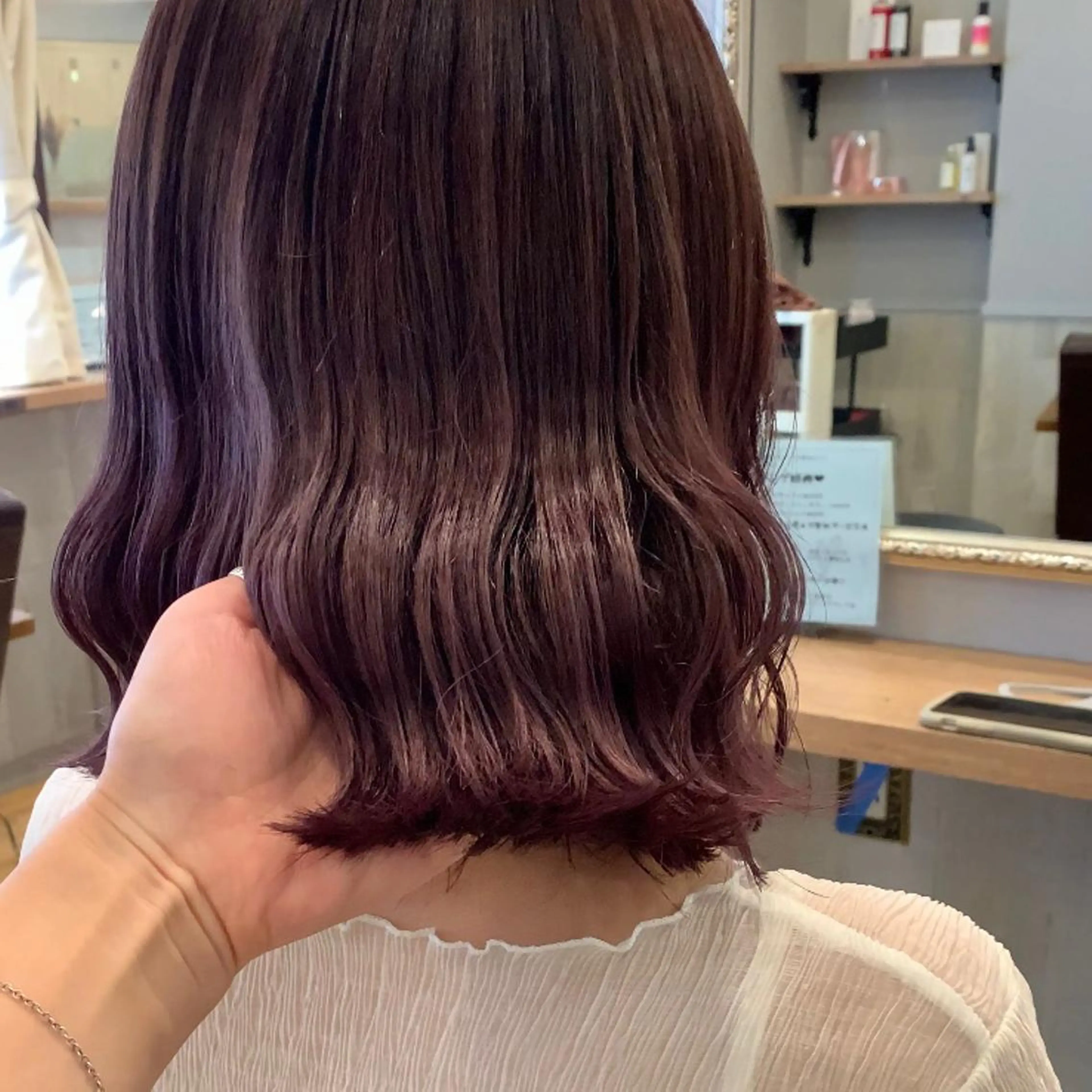 ミディアム カラー ヘアアレンジ 代表🎀 ふわモテ愛 され髪🩷yumiのヘアスタイル