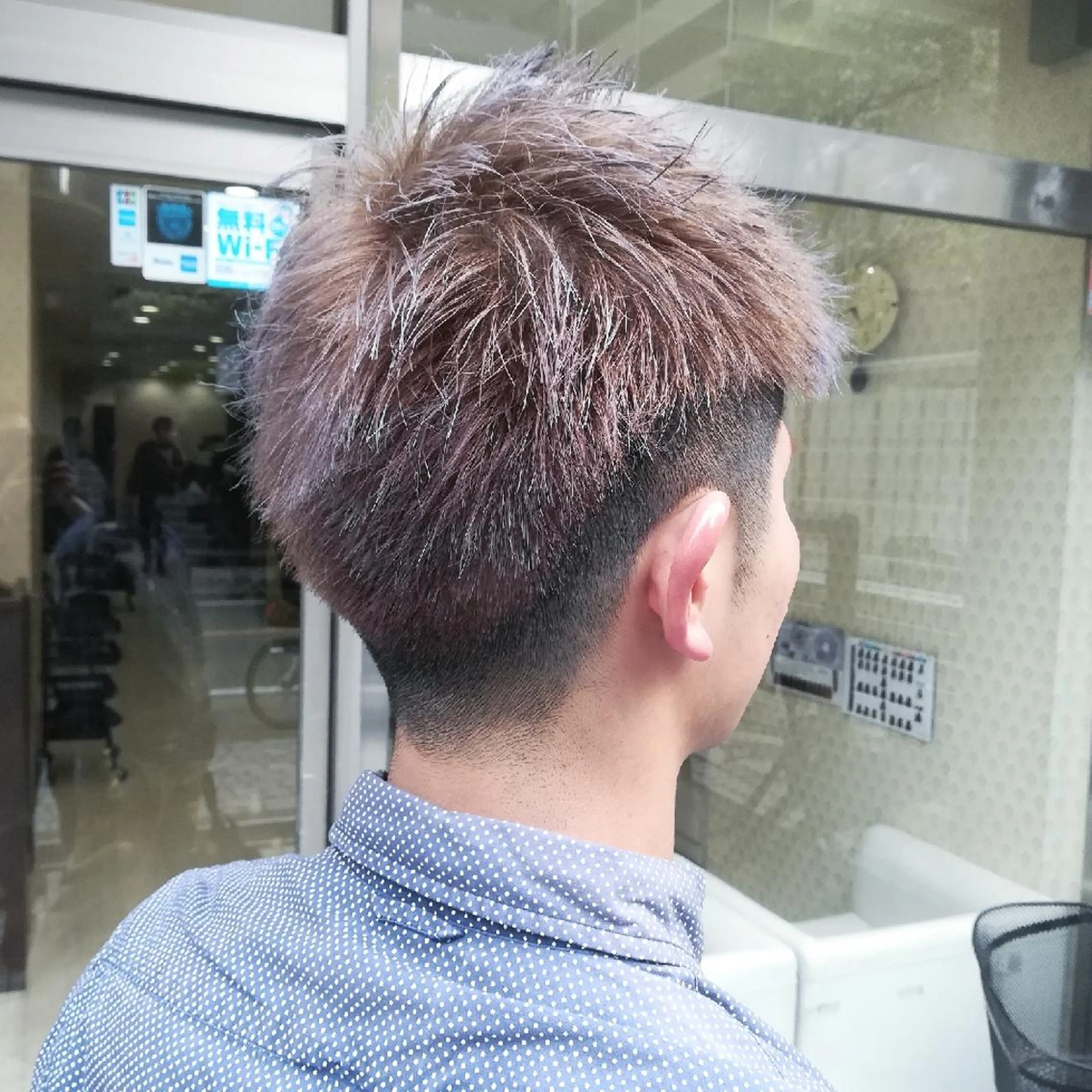 ショート メンズ カラー カット ヘアカラー sato shoheiのヘアスタイル