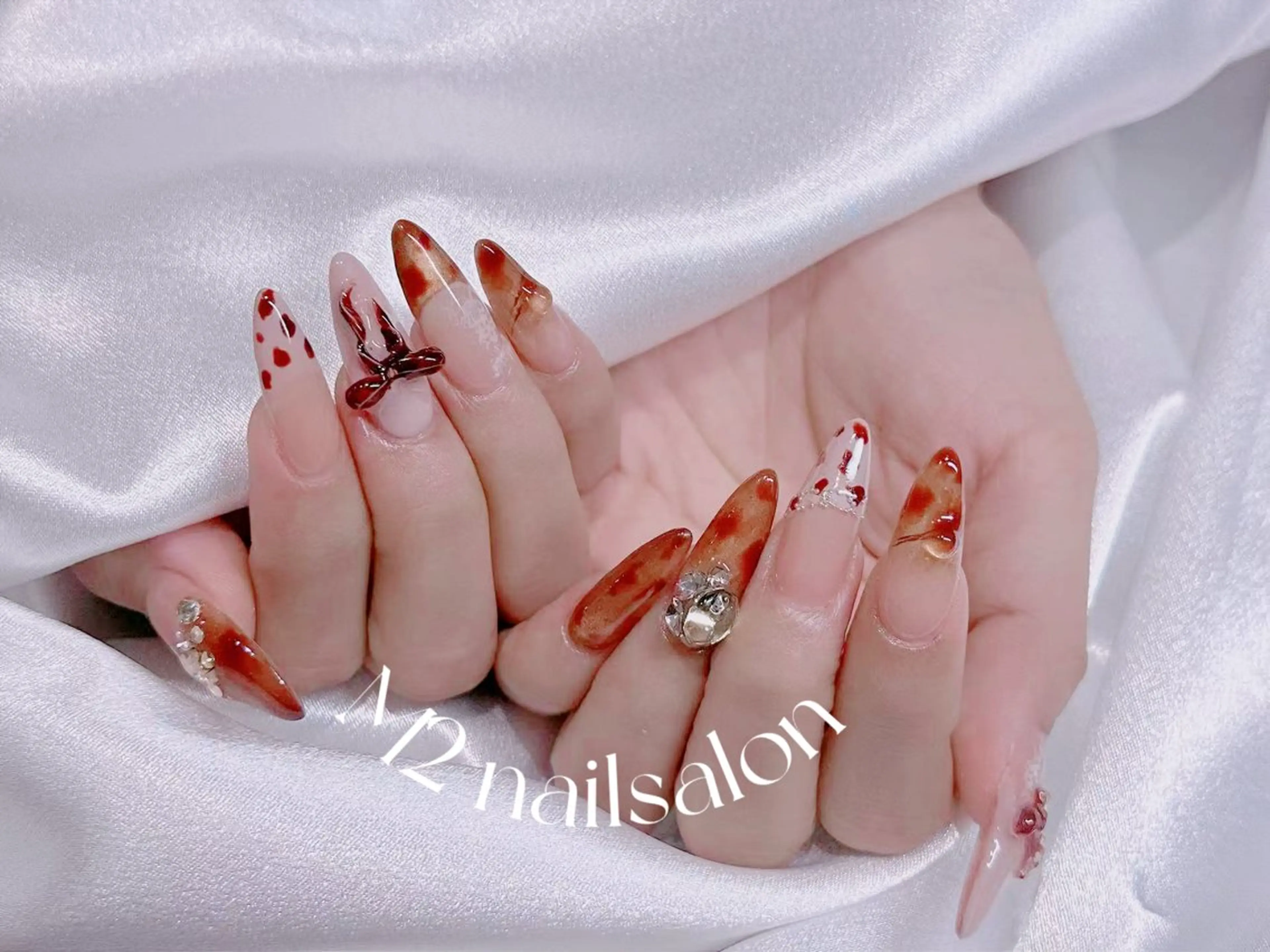 ネイル ハンドネイル 長さだし専門店 M2 rikaのネイルデザイン