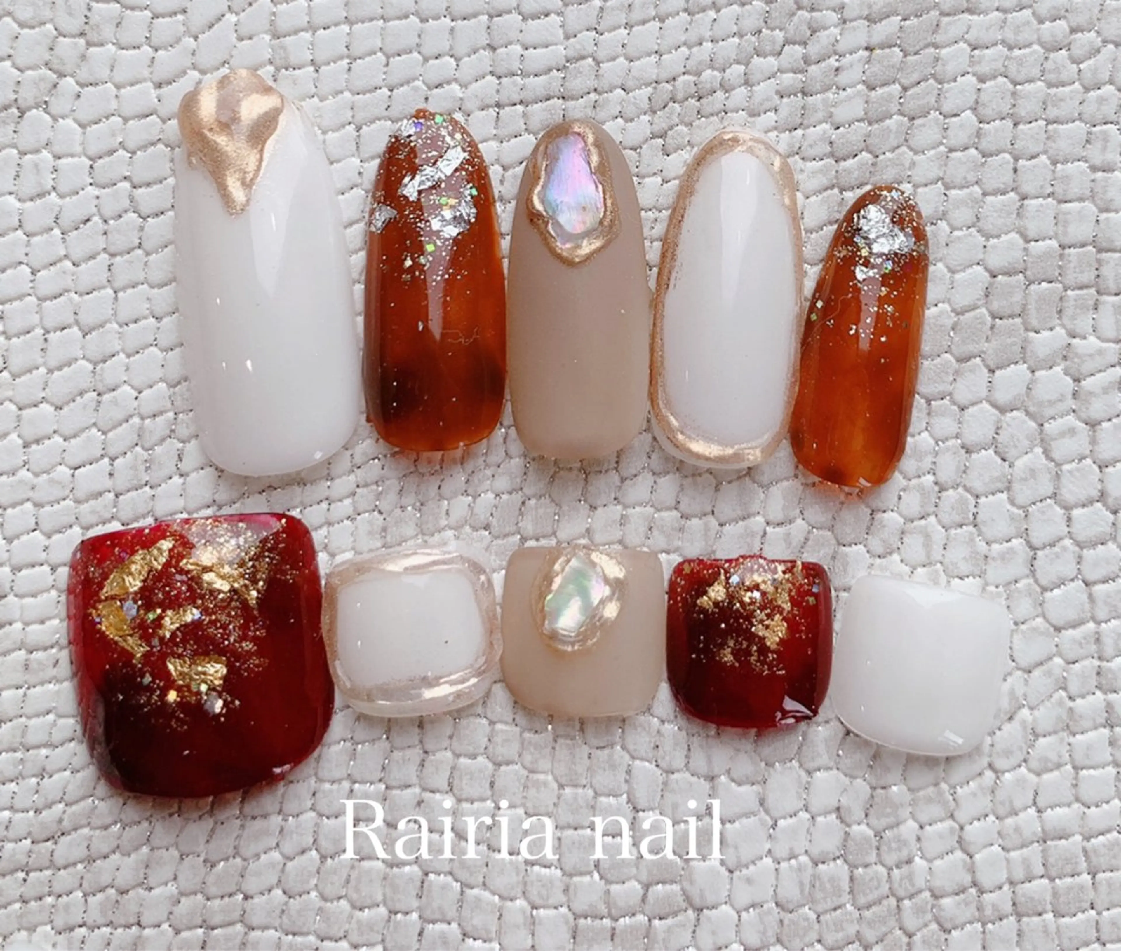 ネイル アートネイル ジェルネイル 持ち込み ニュアンスネイル パラジェル Rairia nail本八幡店のネイルデザイン