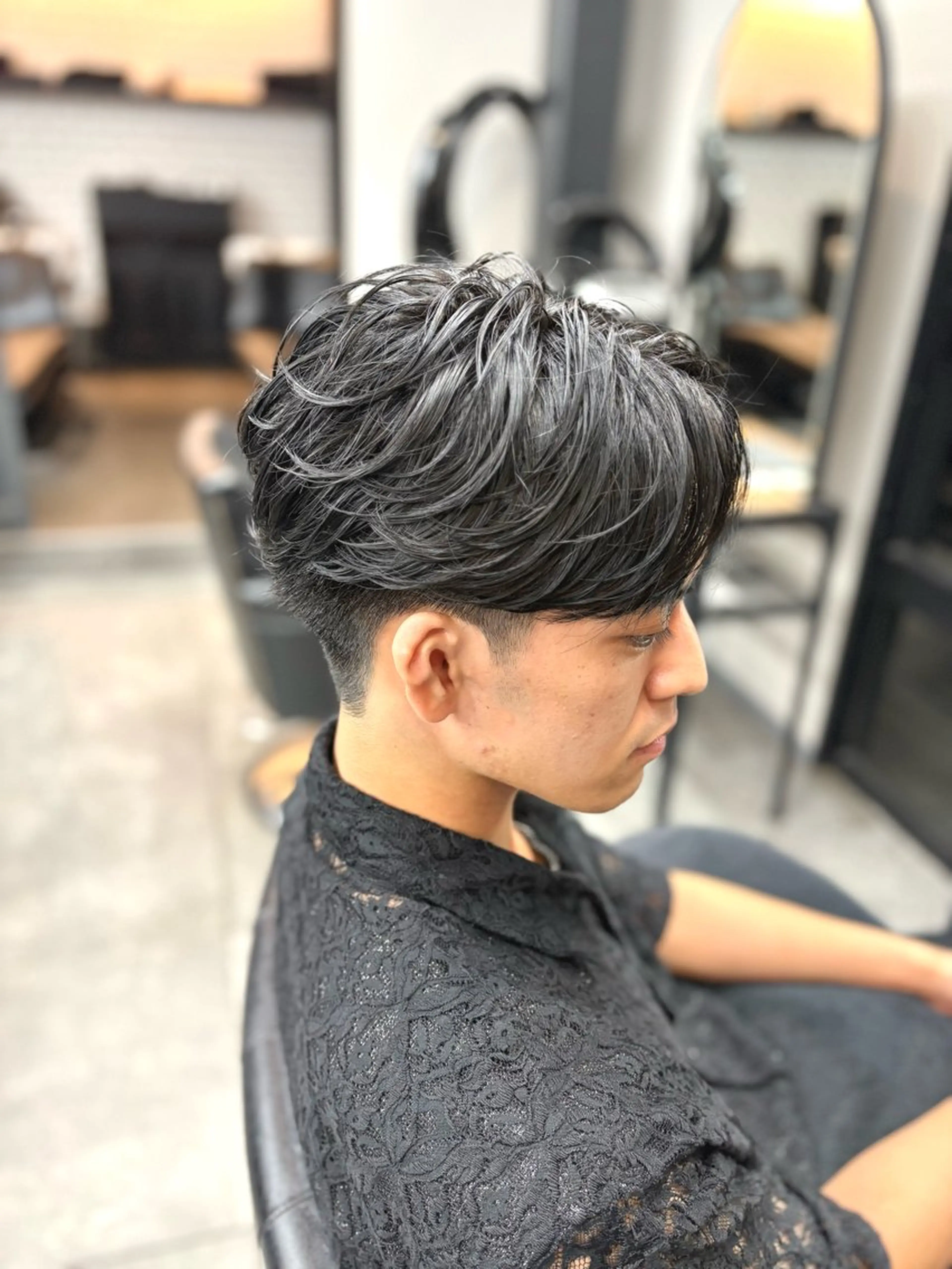 🐼【メンズ限定！カット＋パーマスタイル】🐼カットと動きのあるパーマお任せください！の写真