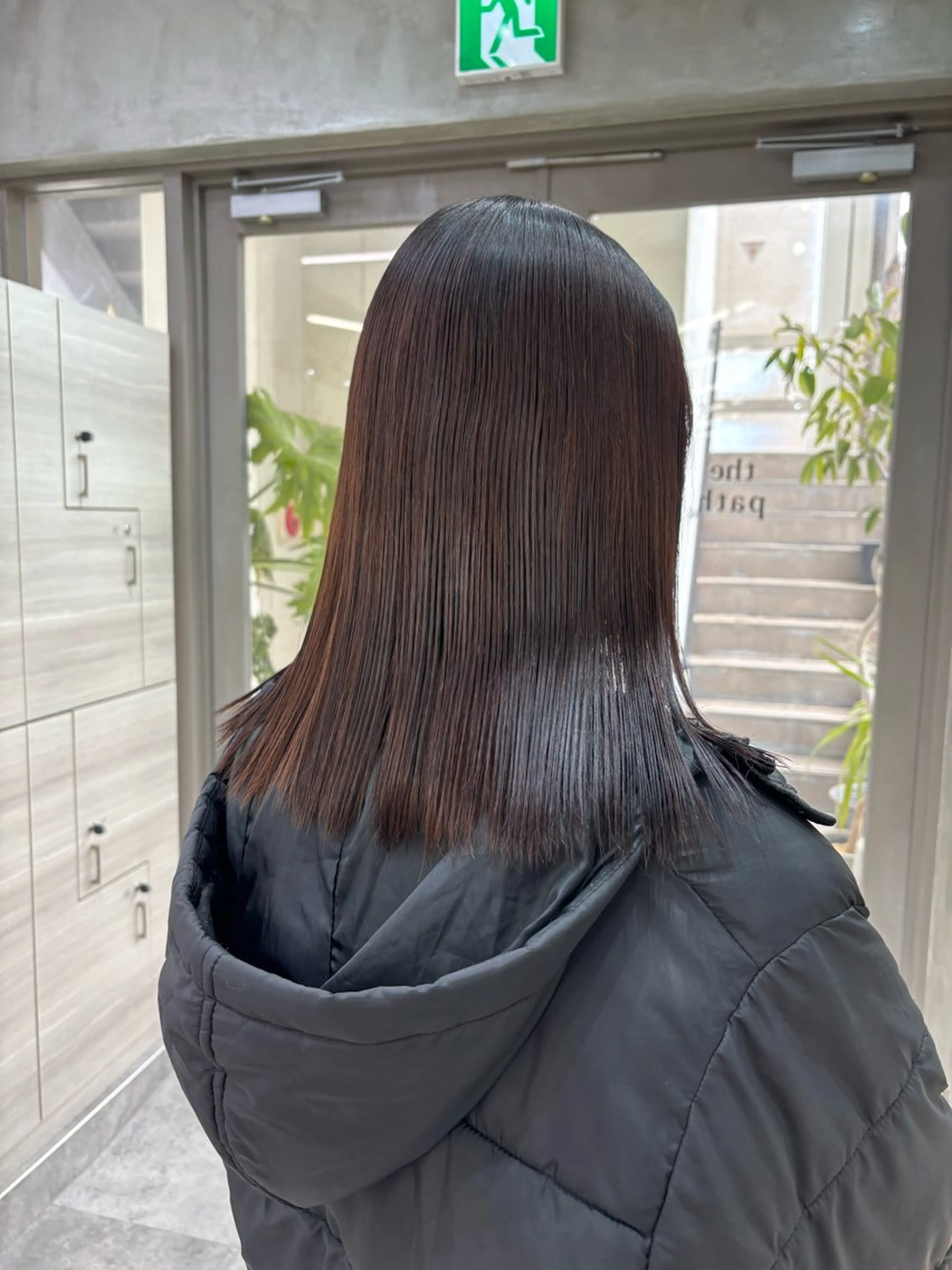 ミディアム 縮毛矯正 The Path ARENのヘアスタイル