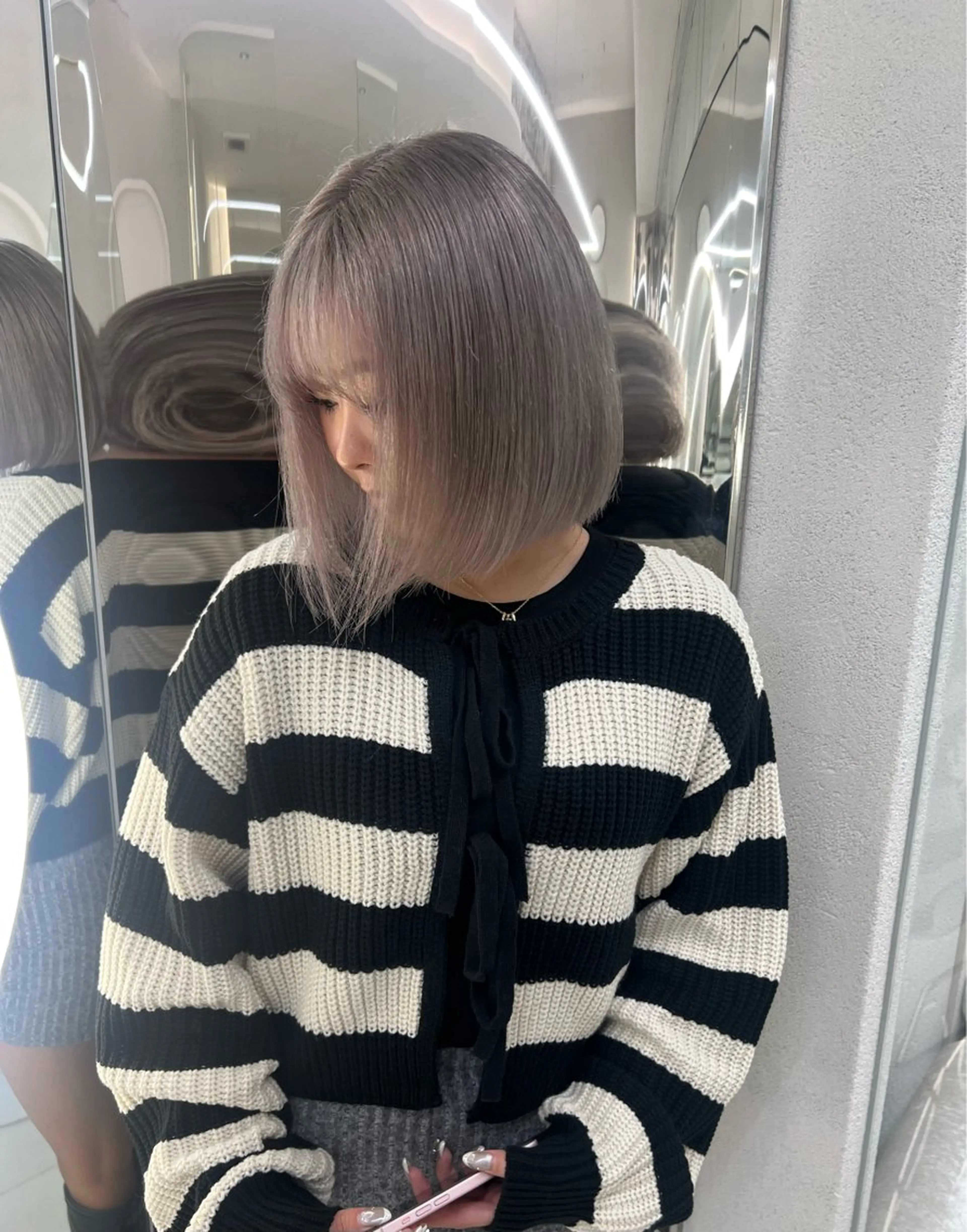 ショート カラー ハイトーンカラー ボブ GAGA所属・GAGA AMIKAのヘアスタイル