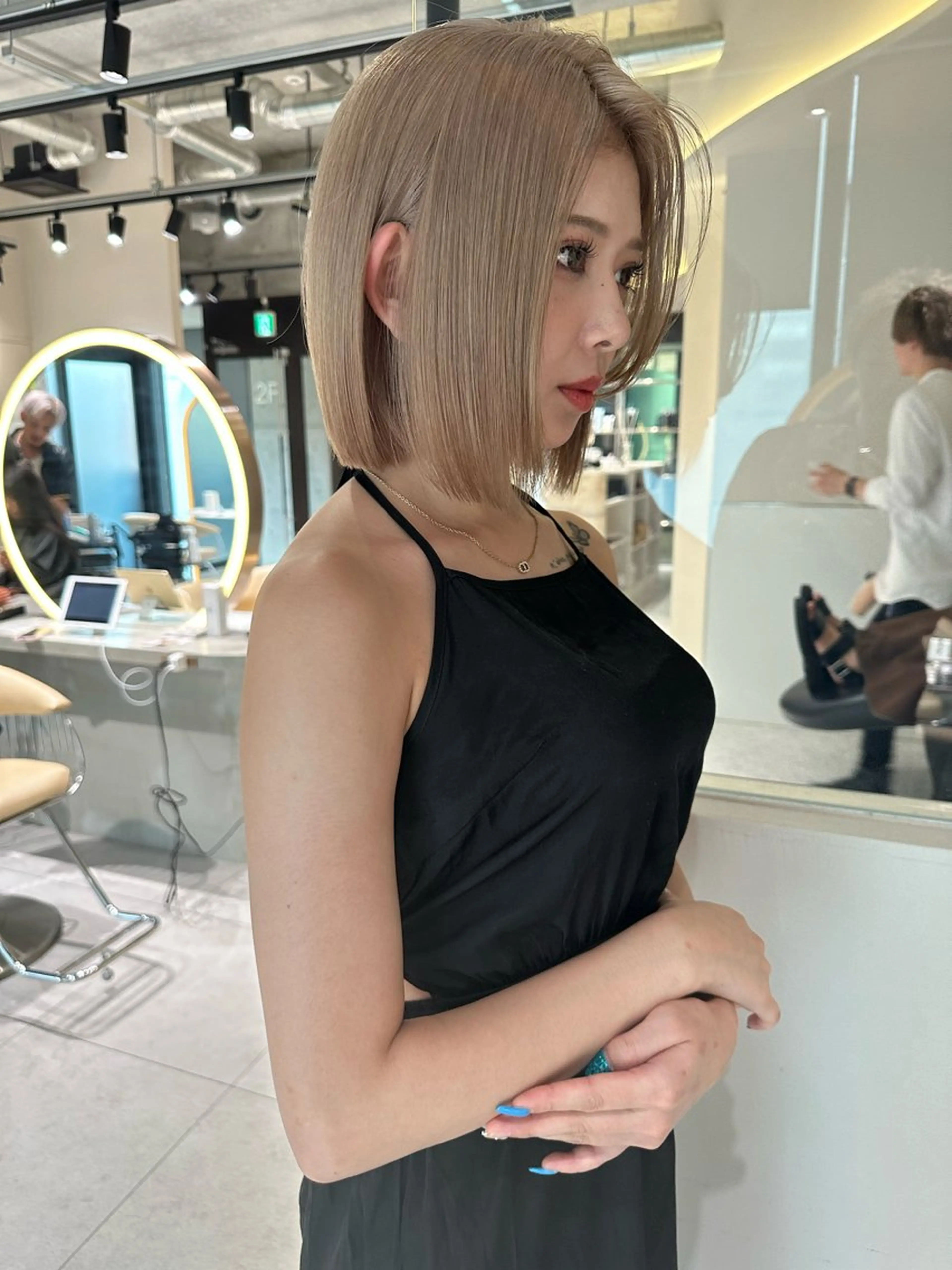 ミディアム ボブ Aster by One Bloom所属・Aster れおん💡⠜のヘアスタイル