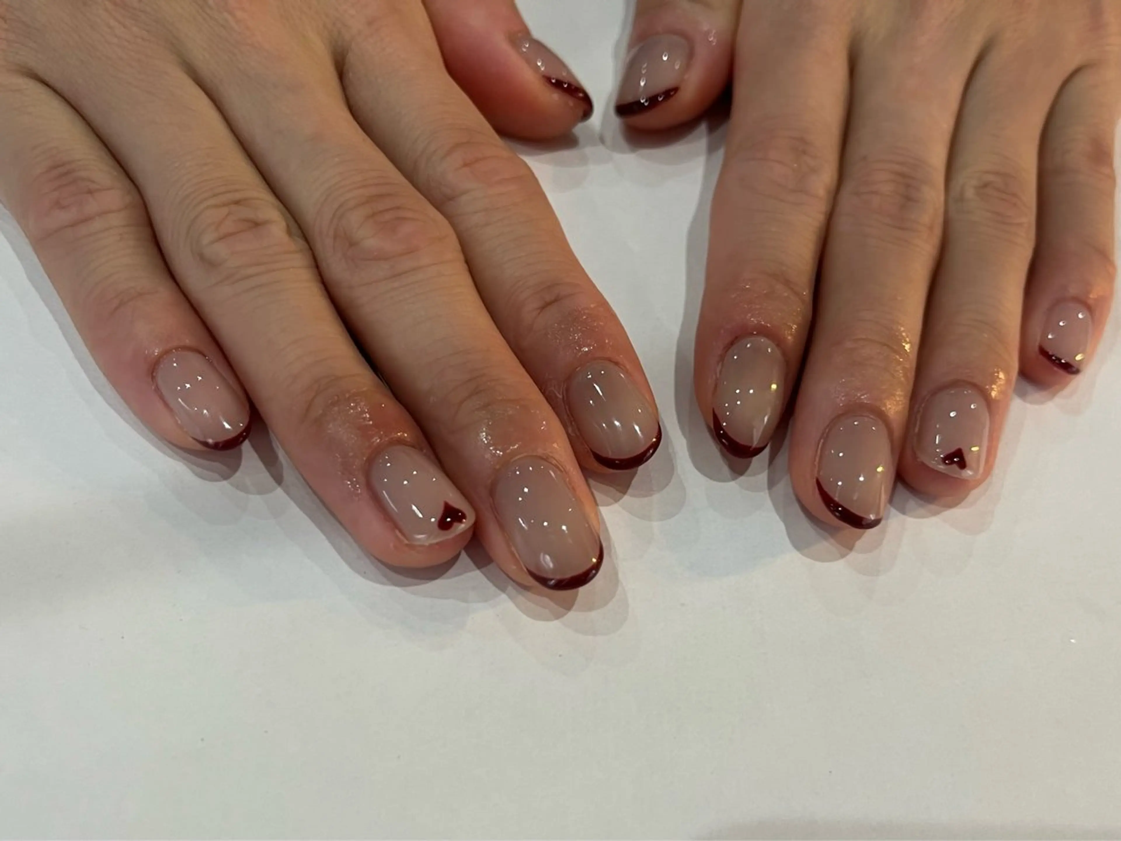 ネイル ハート ハンドネイル Etel atelier.のネイルデザイン