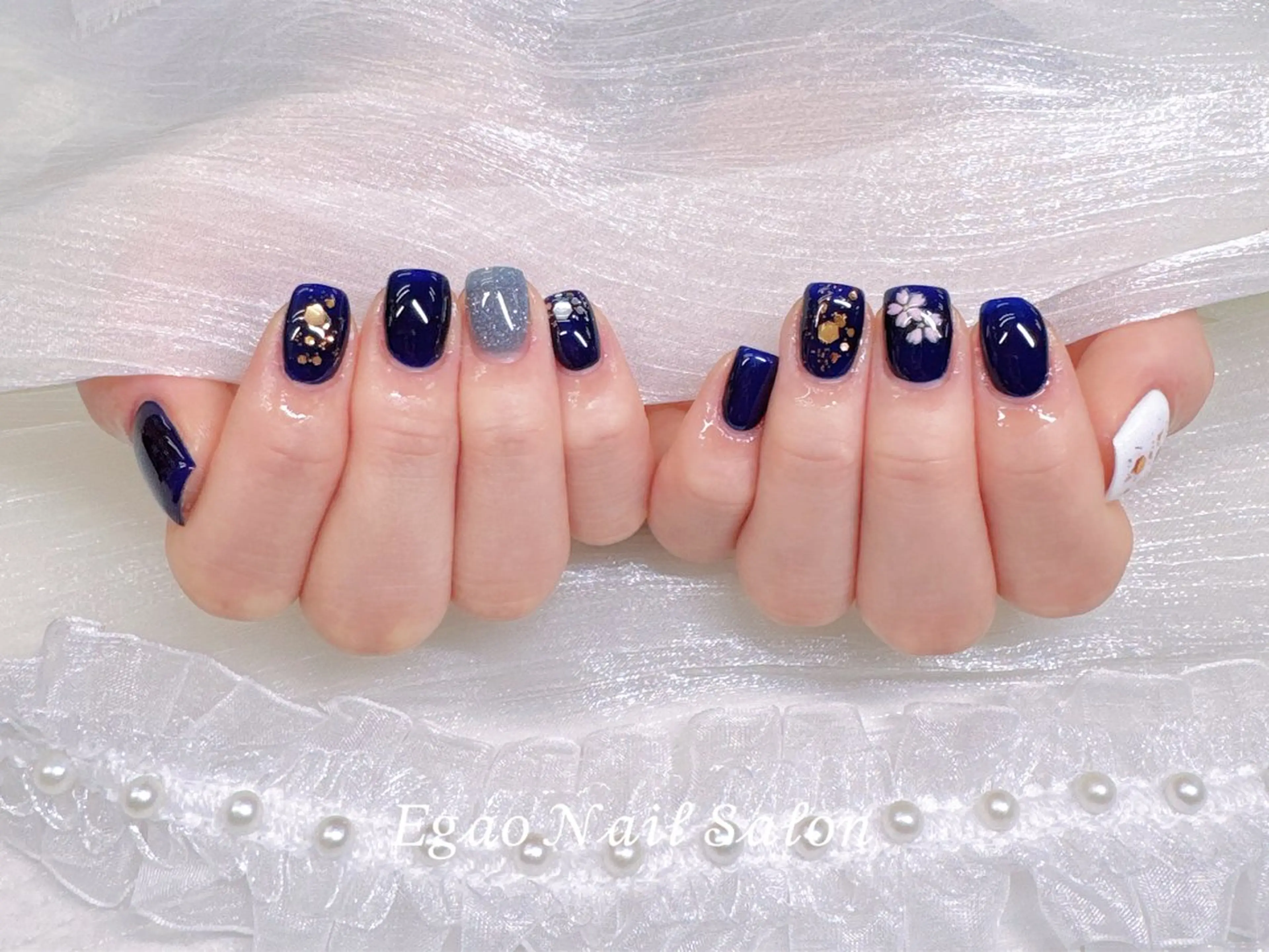 ネイル アートネイル フットネイル フレンチネイル ジェルネイル グラデーション ハンドネイル Egao Nail Salonのネイルデザイン