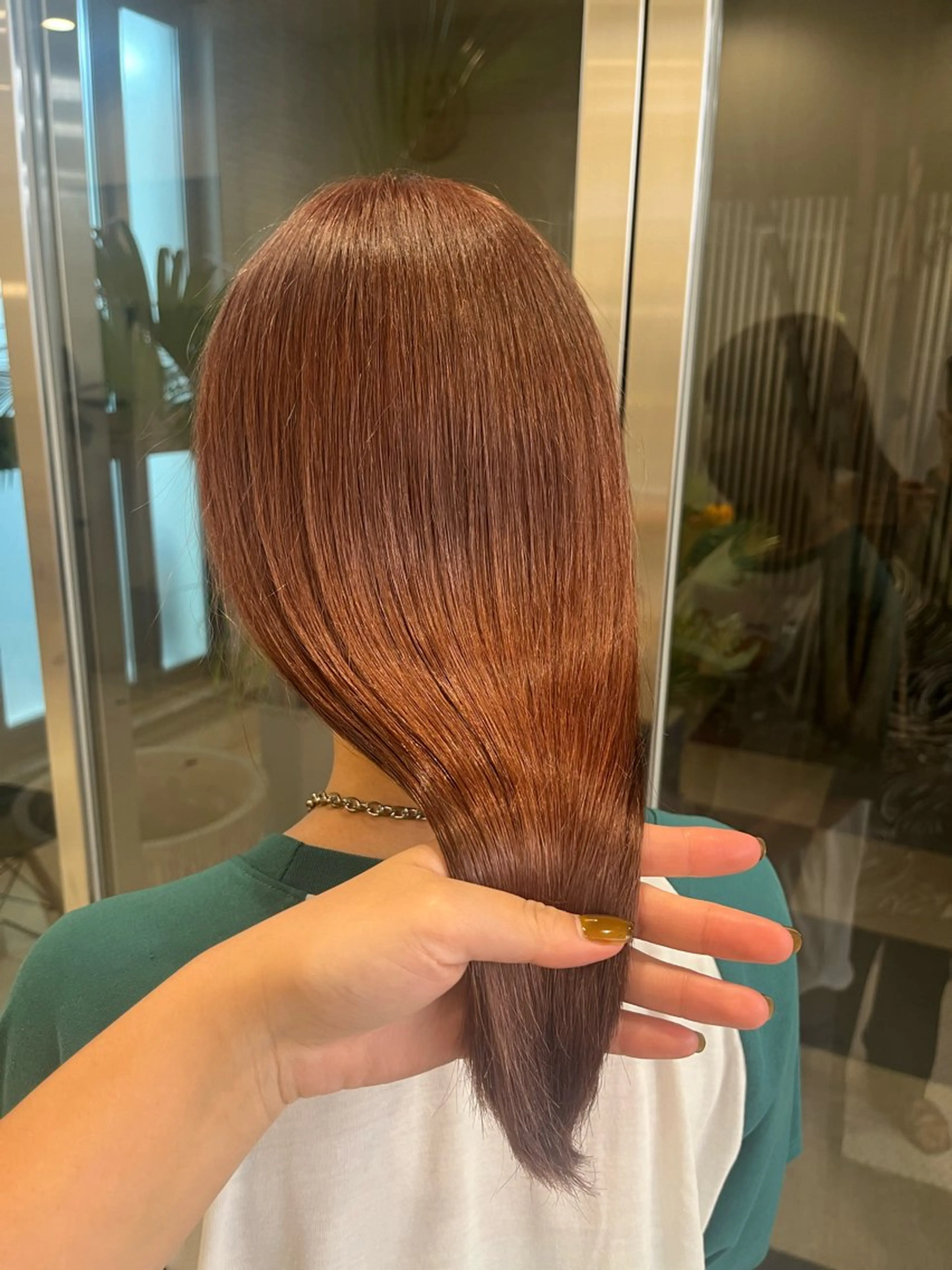 セミロング カラー ヘアカラー トリートメント コテ巻き風パーマ🌀 カラー/Asukaのヘアスタイル
