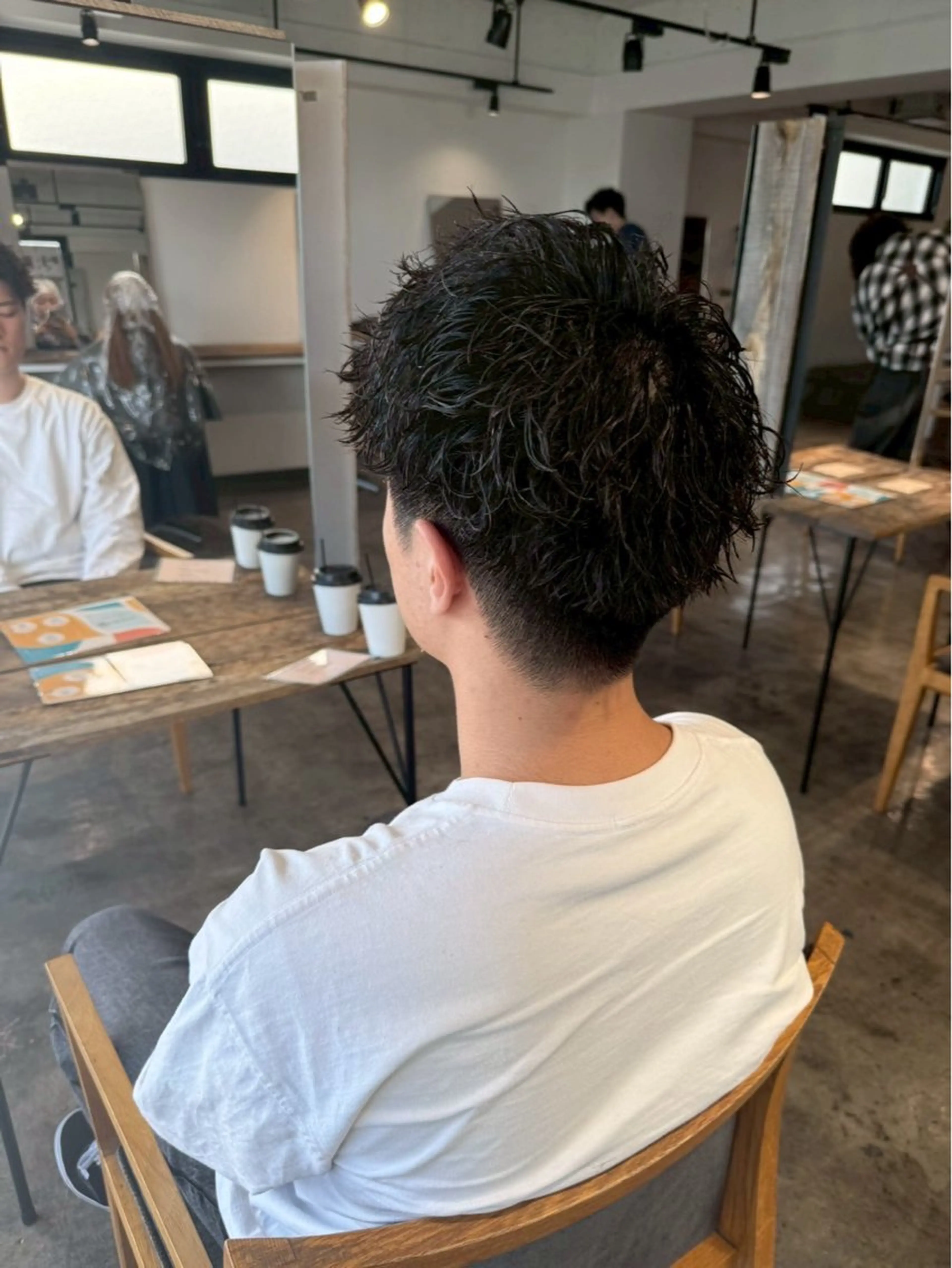 ✨忙しい朝もラクにキメたい人におすすめ✨メンズカット＋スパイキーショート×ピンパーマ👨の写真