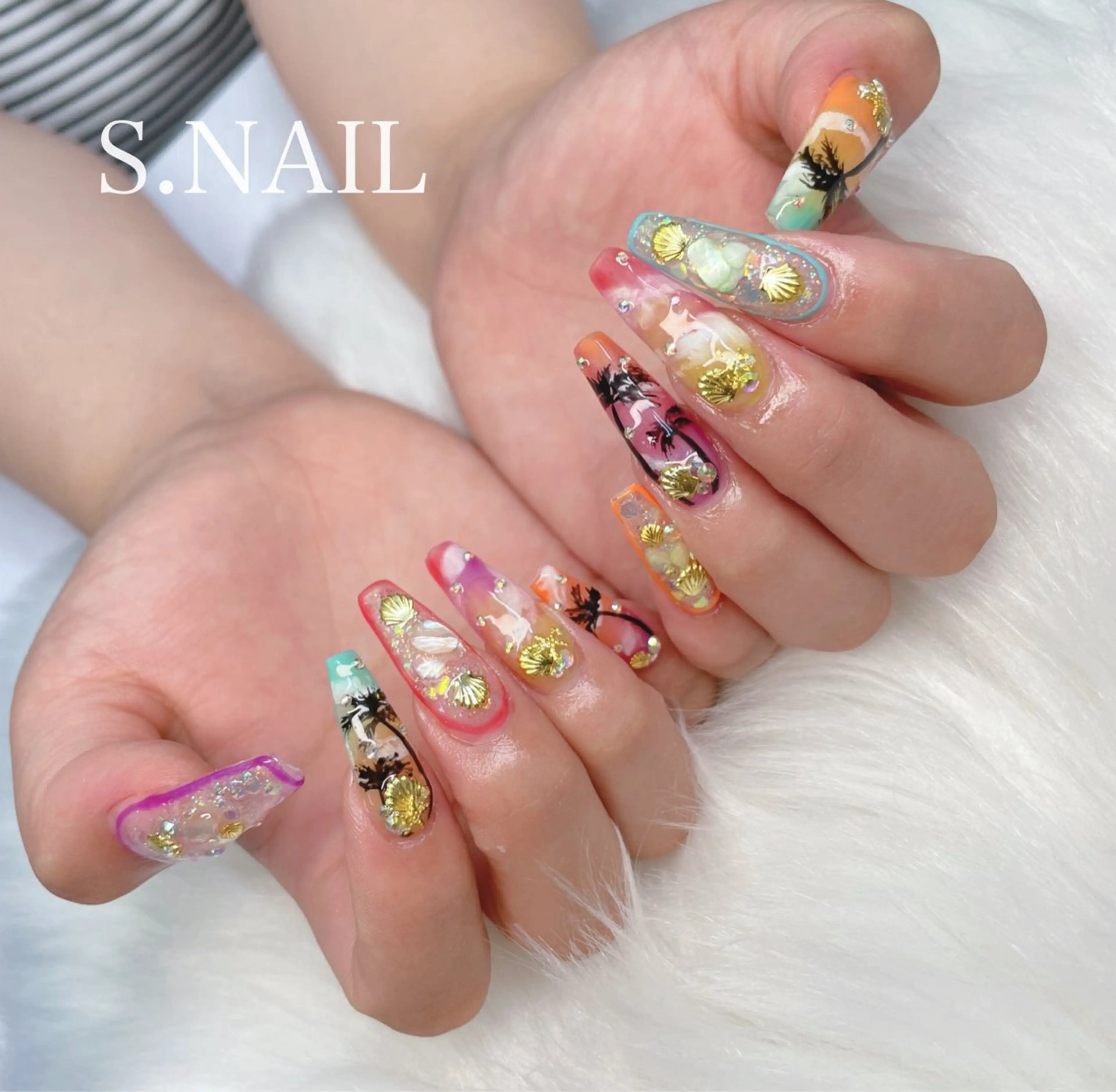 ネイル アートネイル 持ち込み S♡NAIL所属・S.NAIL Suuのネイルデザイン