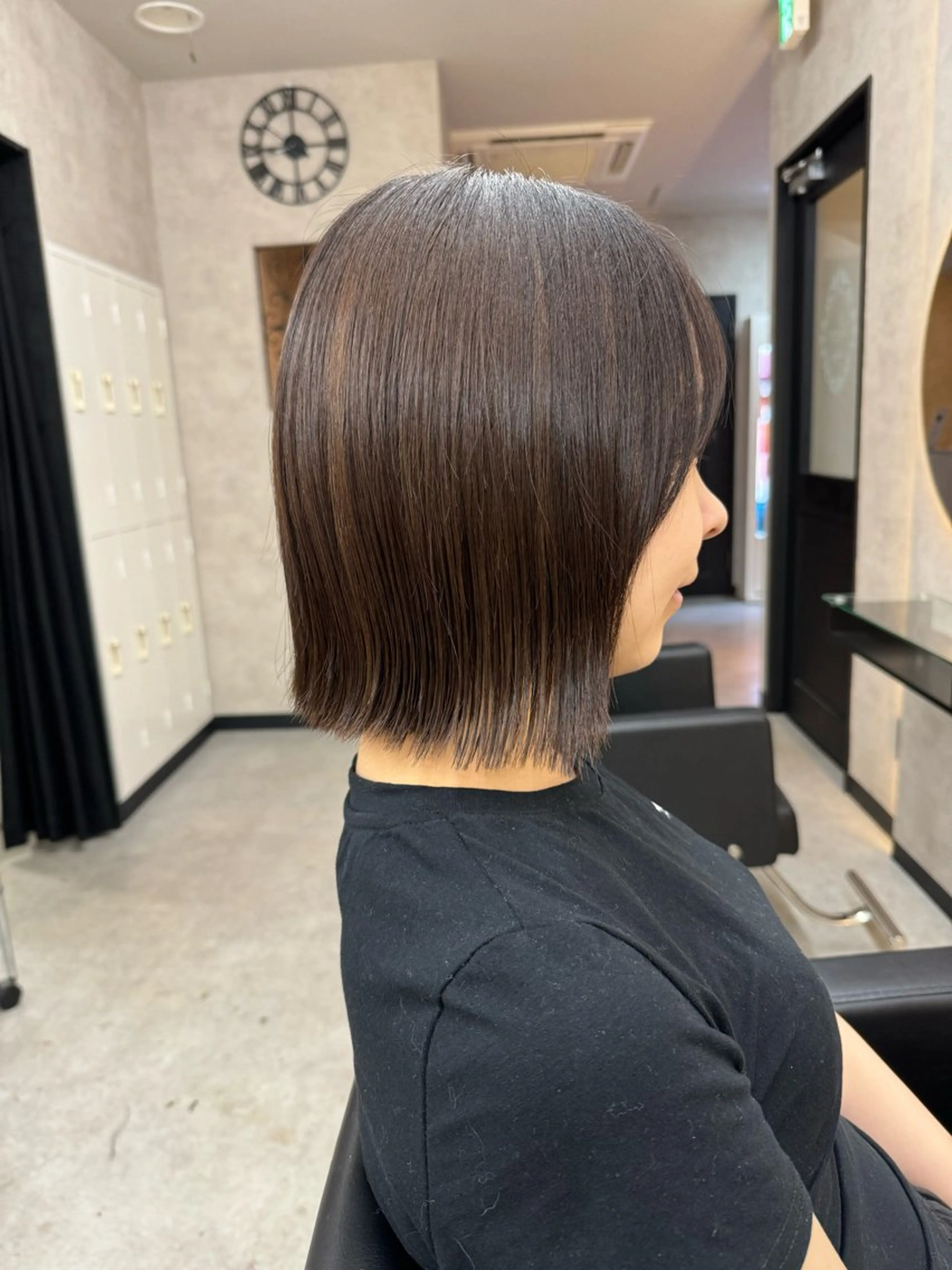 ミディアム カラー ボブ 福岡 拓実のヘアスタイル