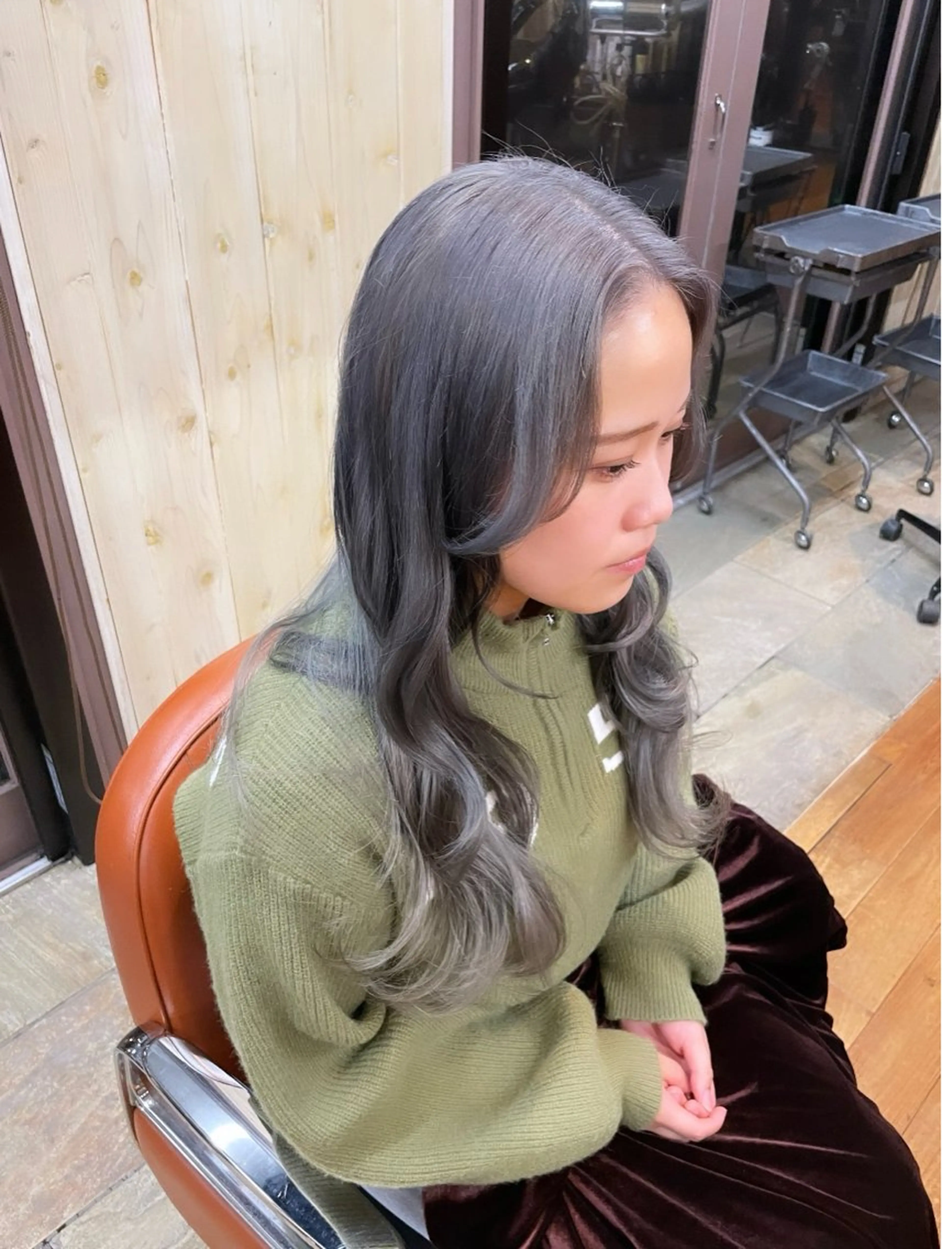 ロング カラー ラベンダーカラー シルバー ayaka |トレンドヘアのヘアスタイル