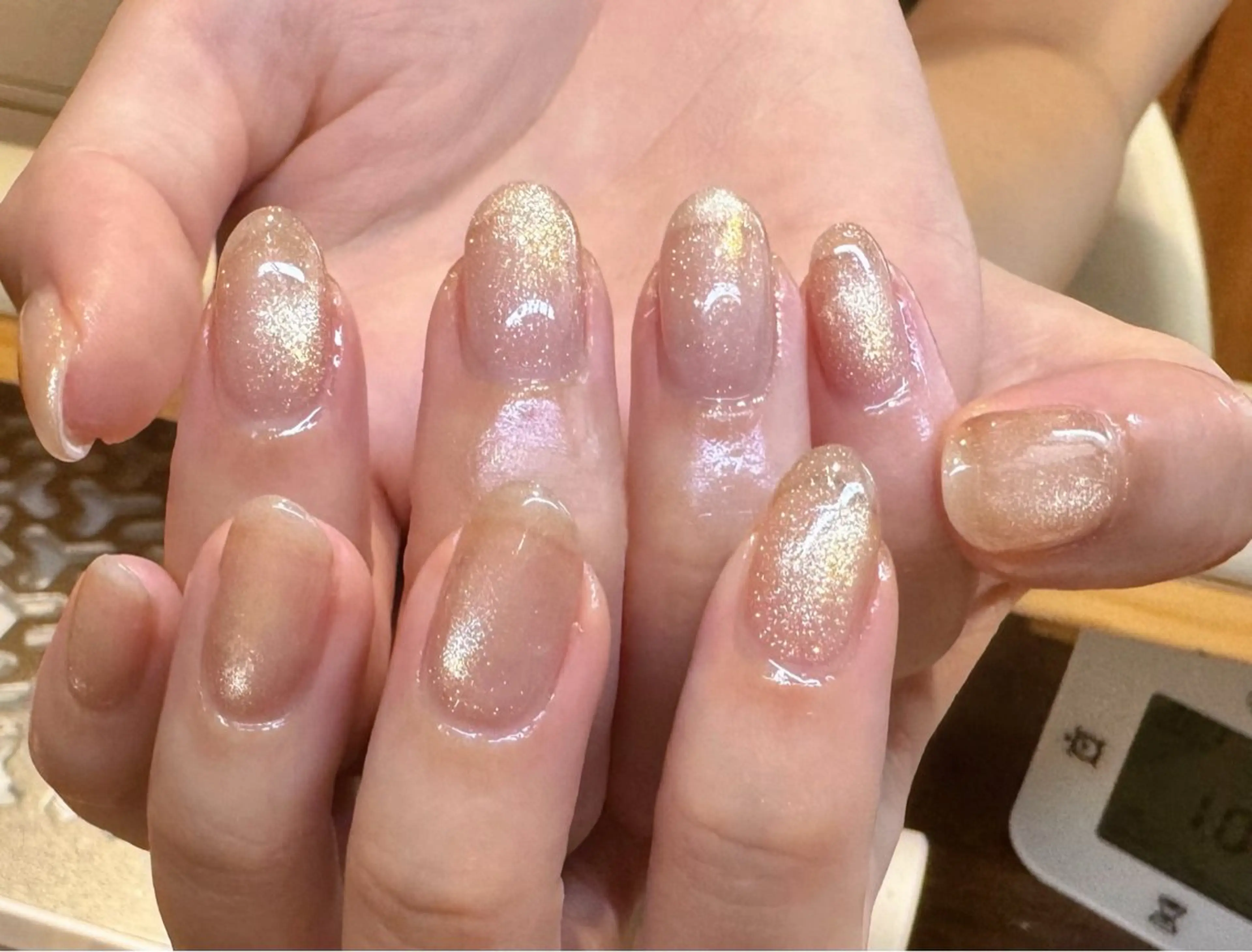 ネイル べっ甲ネイル ボルドー ブラウン マグネットネイル ニュアンスネイル ハンドネイル RinRin　nail所属・孔 ジンシェンのネイルデザイン