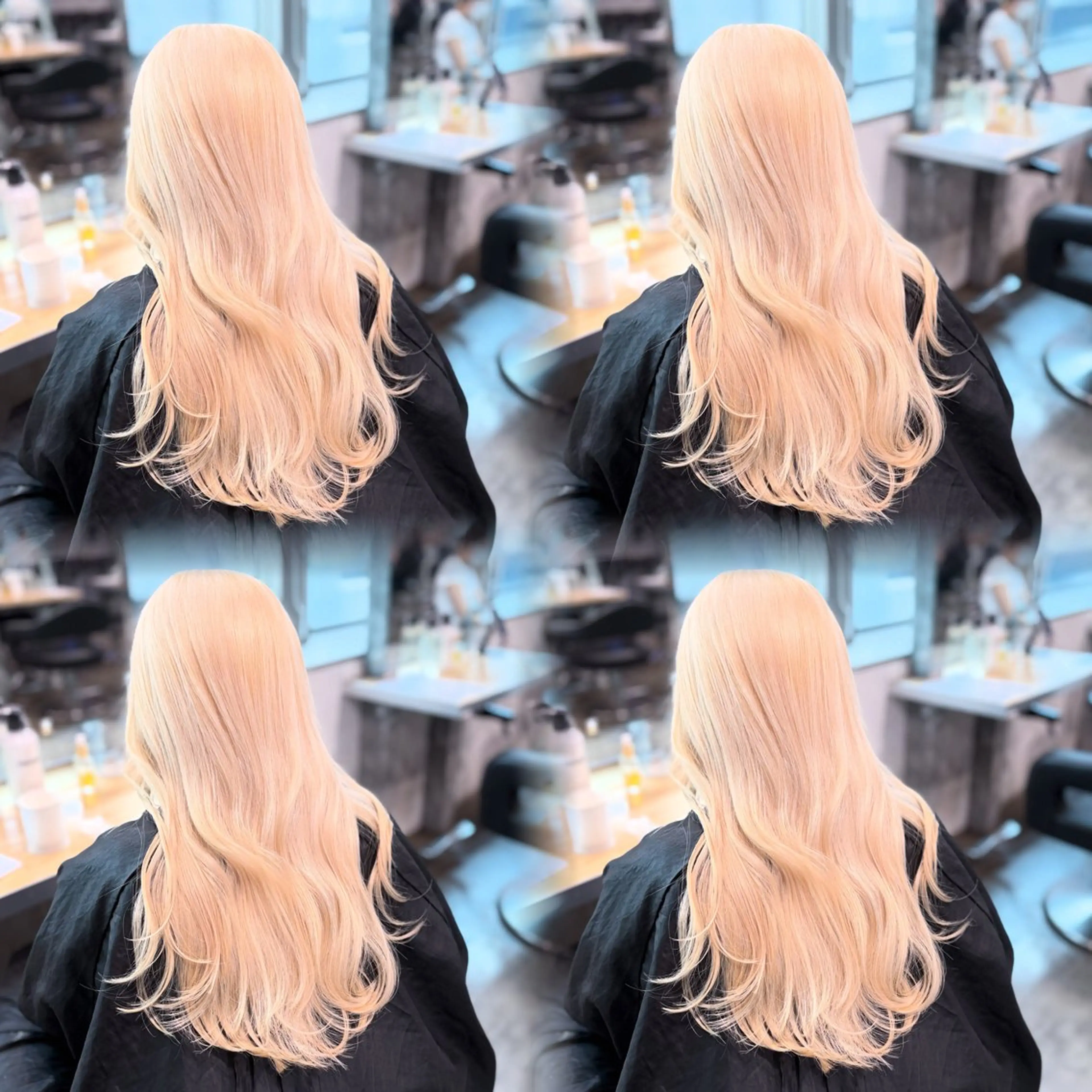 ロング カラー ヘアカラー トリートメント ハイトーン/縮毛矯正 /透明感カラーヨシキのヘアスタイル