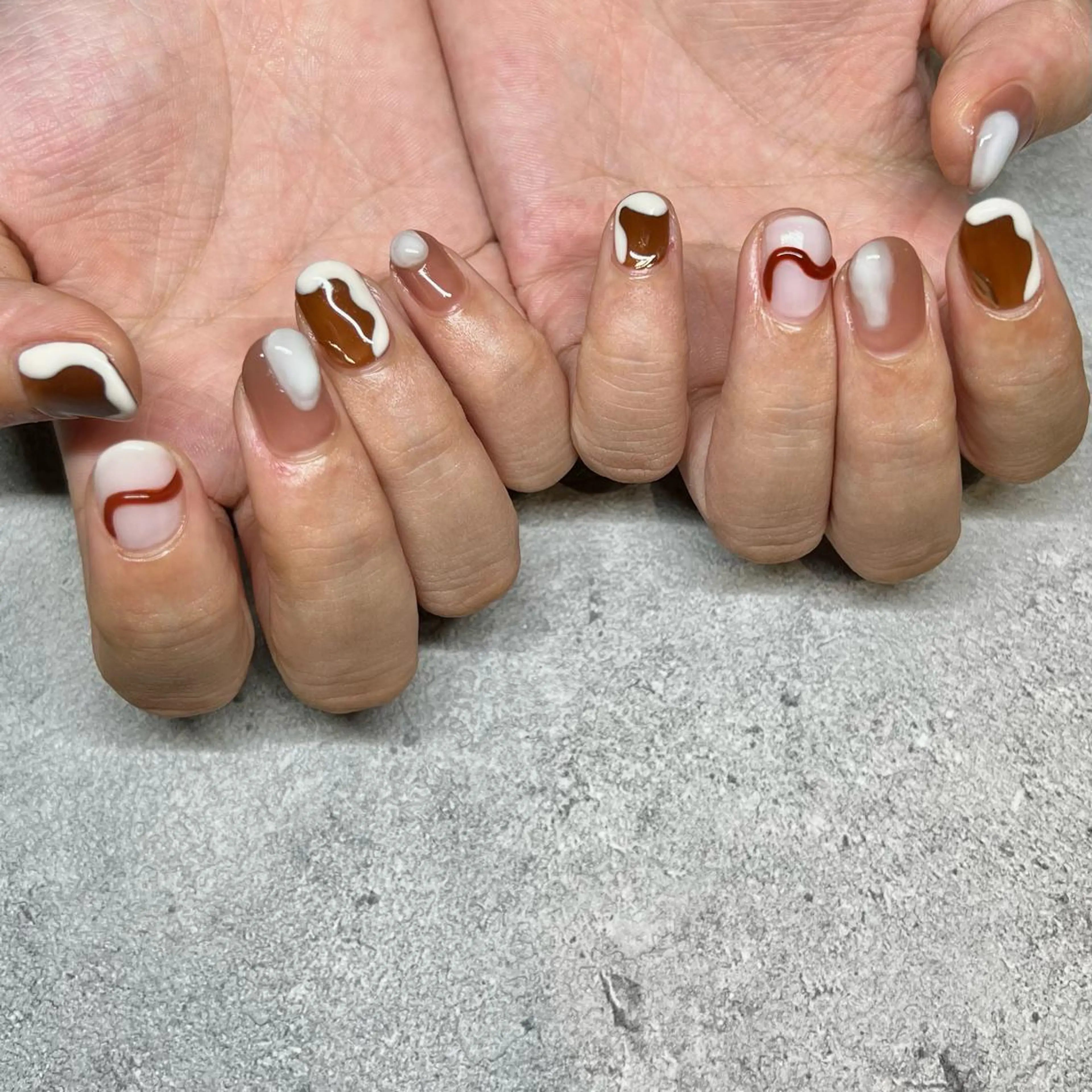 ショート ネイル マツエク・マツパ ハンドネイル REVIA_nail maiのネイルデザイン