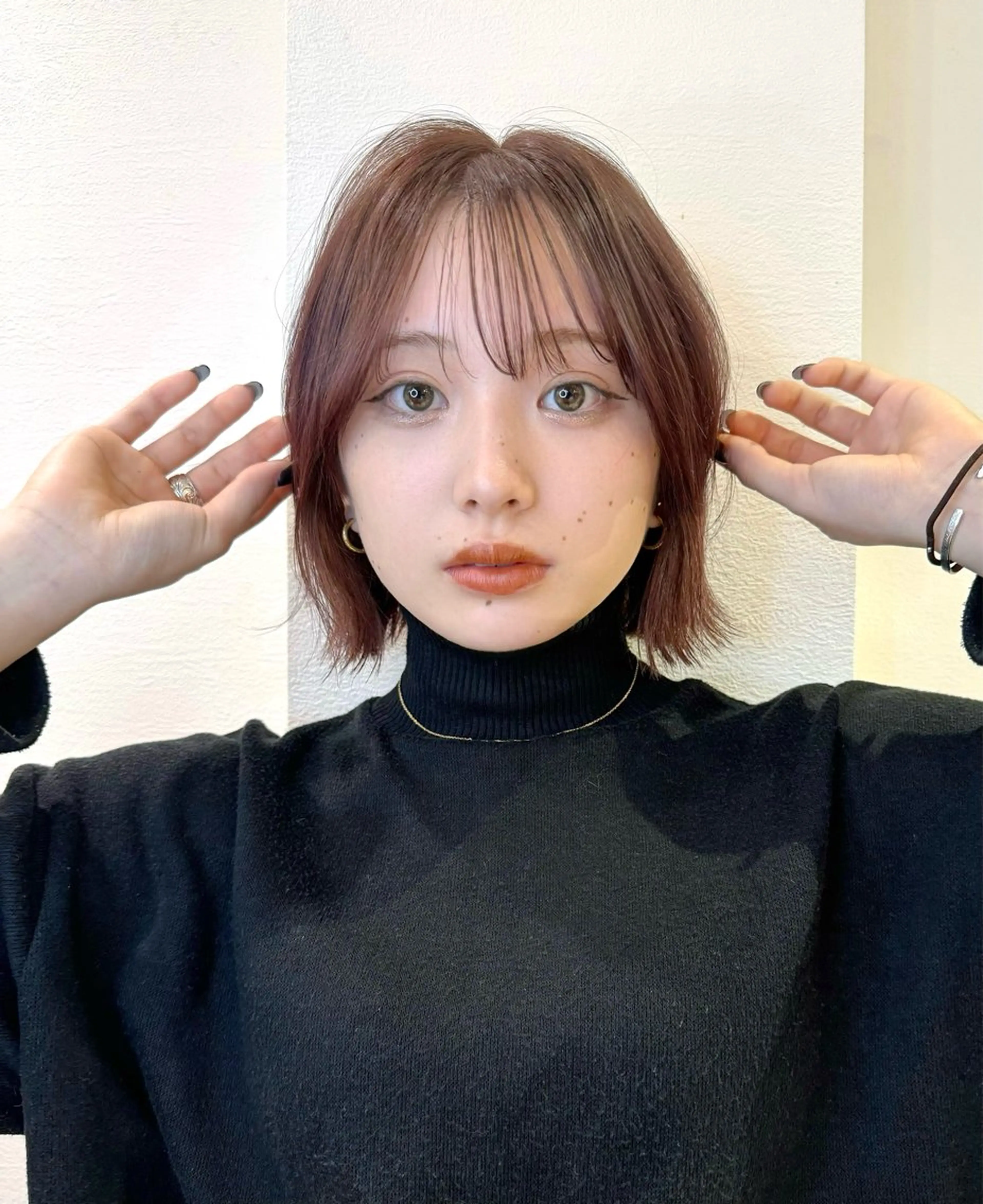 ショート カット ヘアカラー トリートメント 韓国ヘア/レイヤー/ 髪質改善🫧西田のヘアスタイル