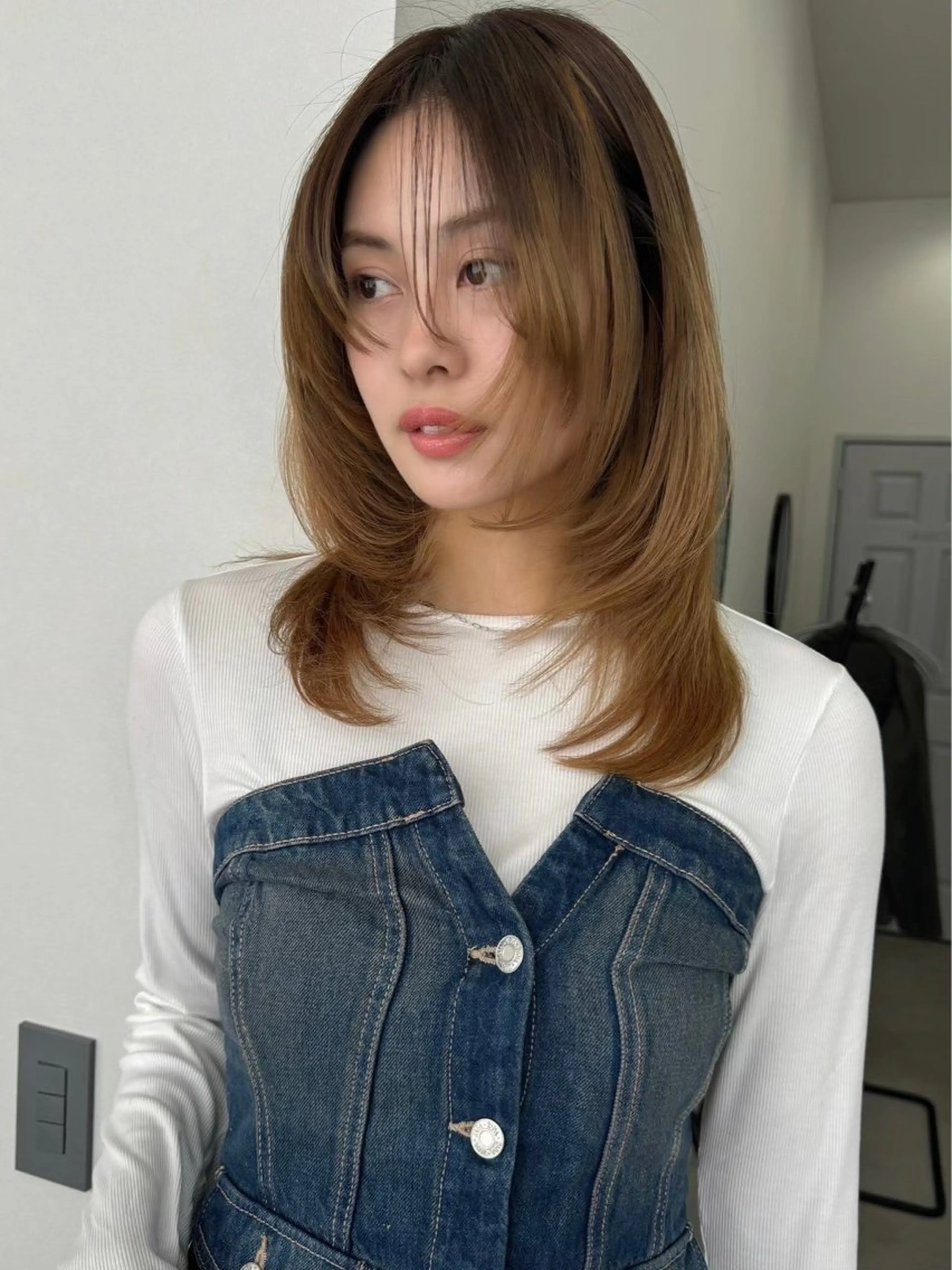 ミディアム レイヤーカット SOYON 豊田土橋1号店所属・🫧SOYON non🫧のヘアスタイル