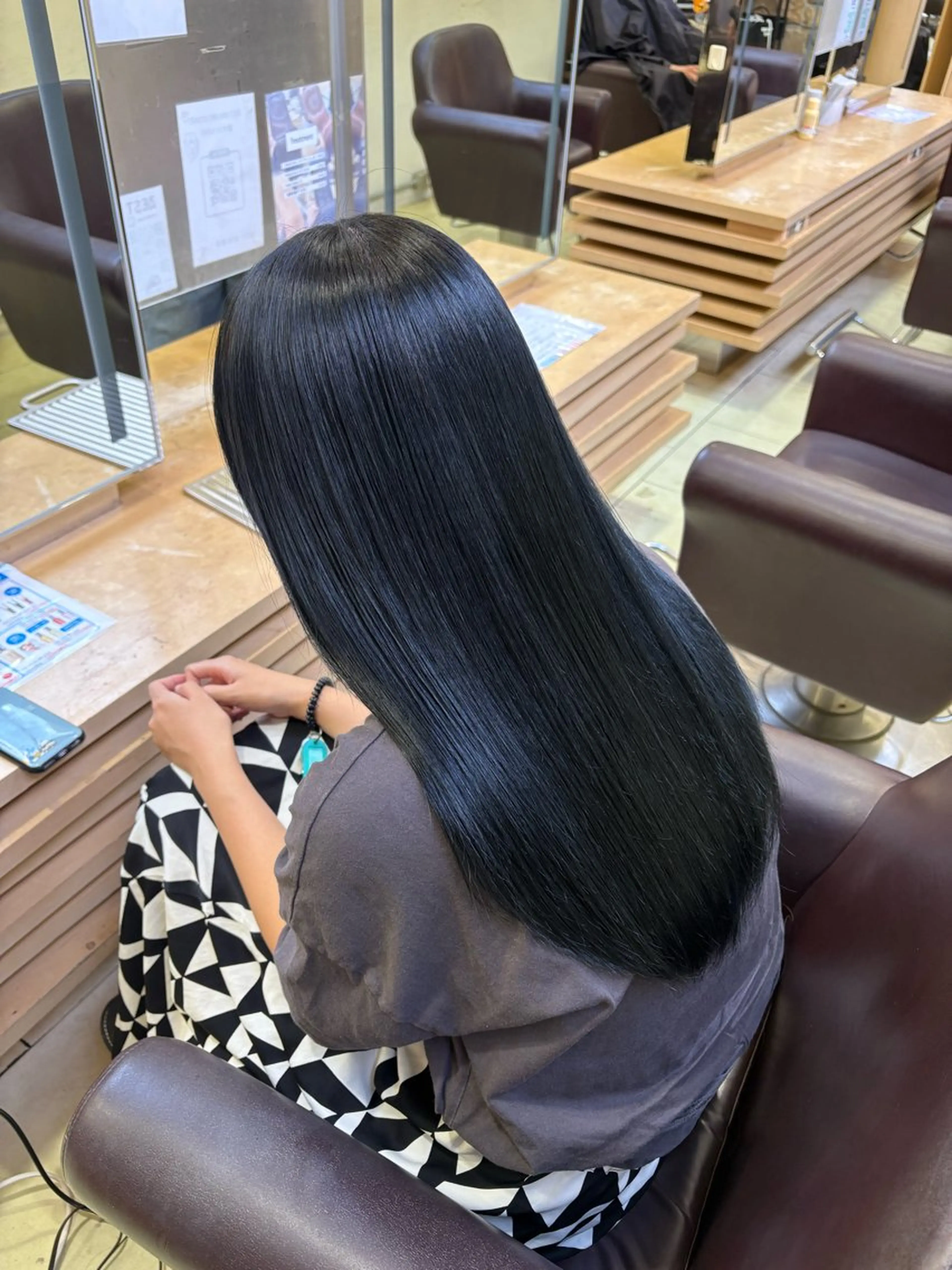 ロング ヘアカラー カット🇰🇷毛流れ パーマ/ジュンエイのヘアスタイル