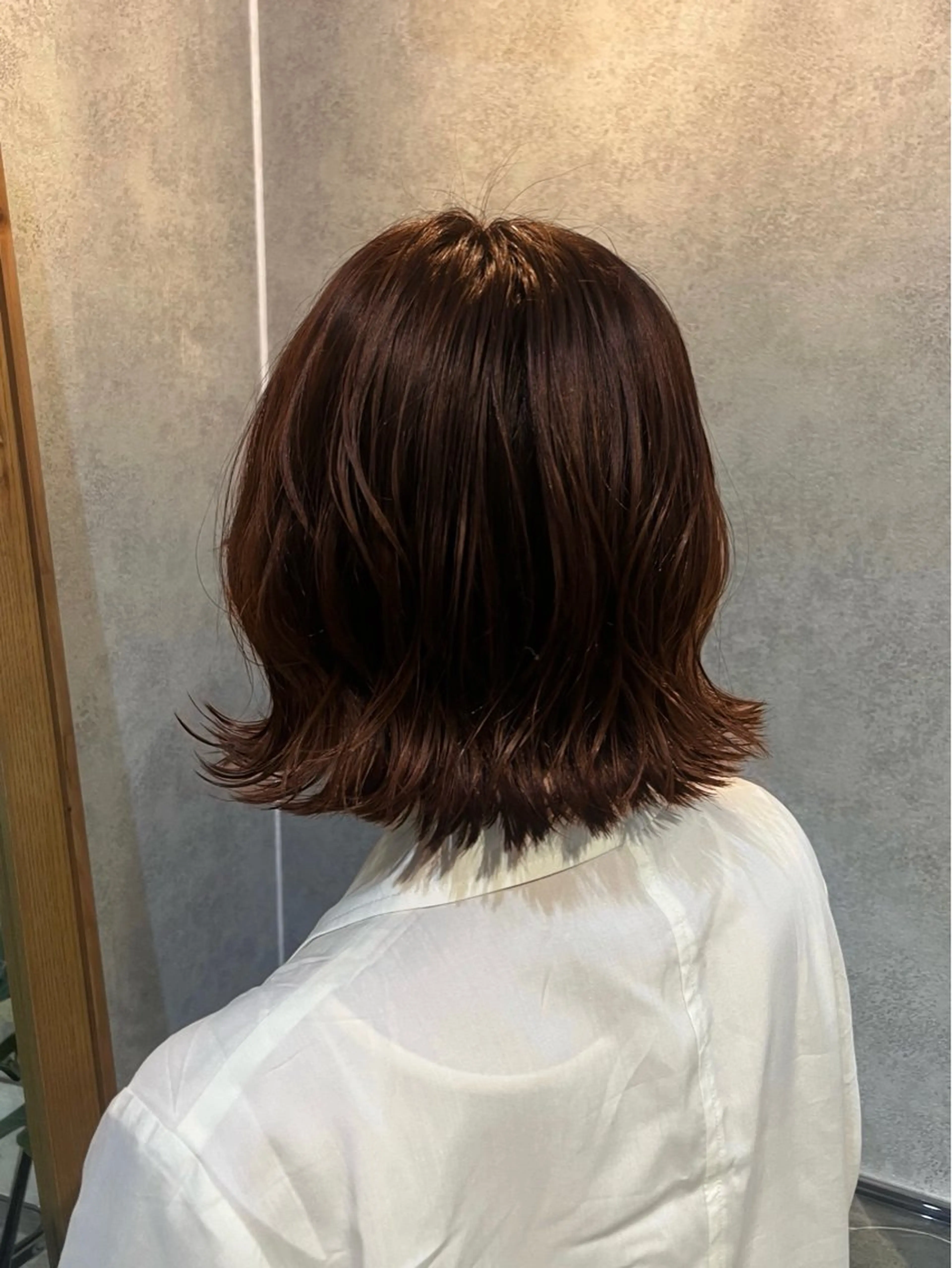 ショート カラー カット ヘアカラー トリートメント ボブ/プツッとボブ/ 暖色カラー/モエのヘアスタイル