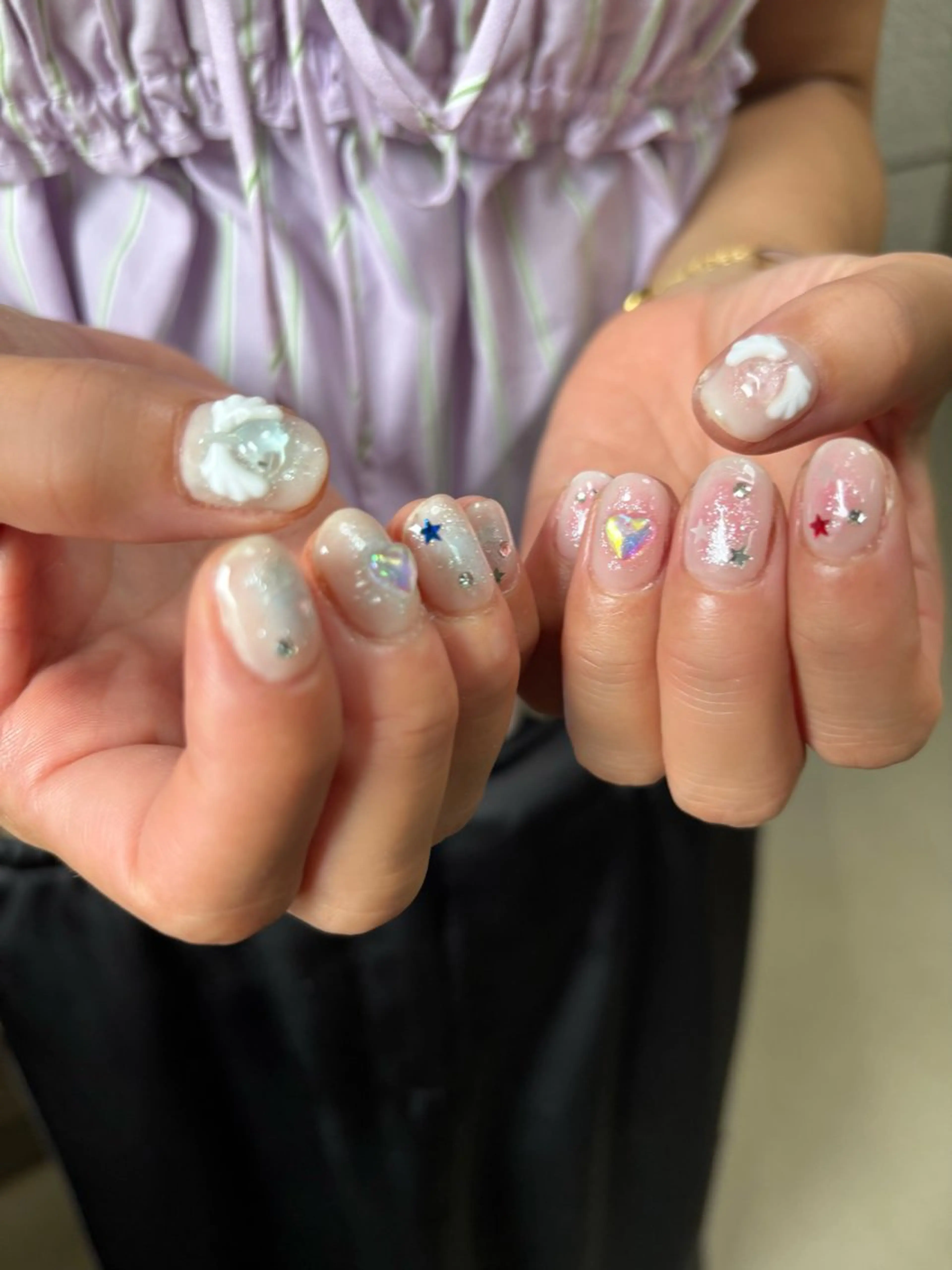 ネイル チークネイル ハンドネイル mieux YUKoのネイルデザイン