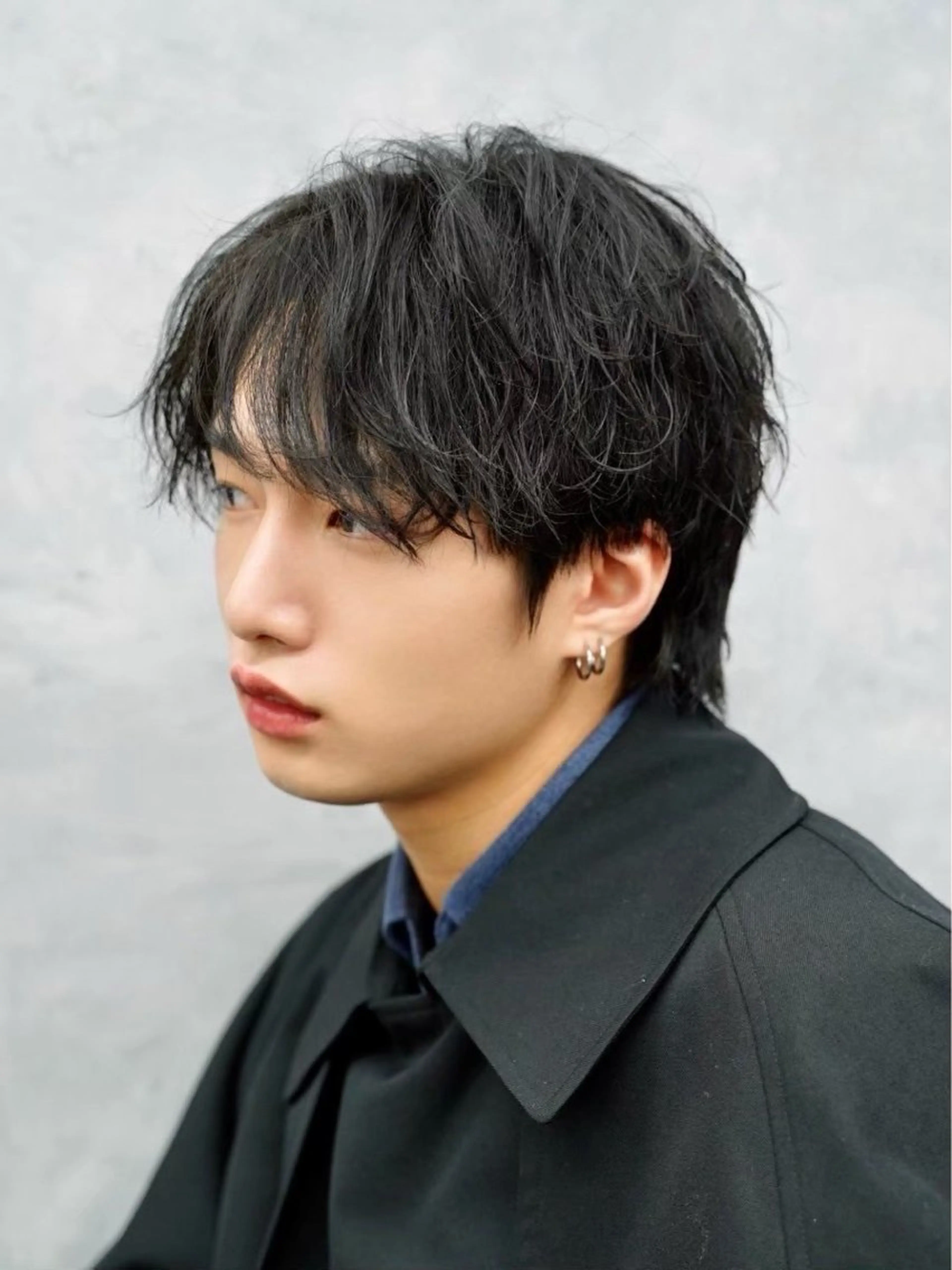 ミディアム ウルフカット CHROM TOKYO the  Barber 新宿店所属・畠山 敦匡のヘアスタイル