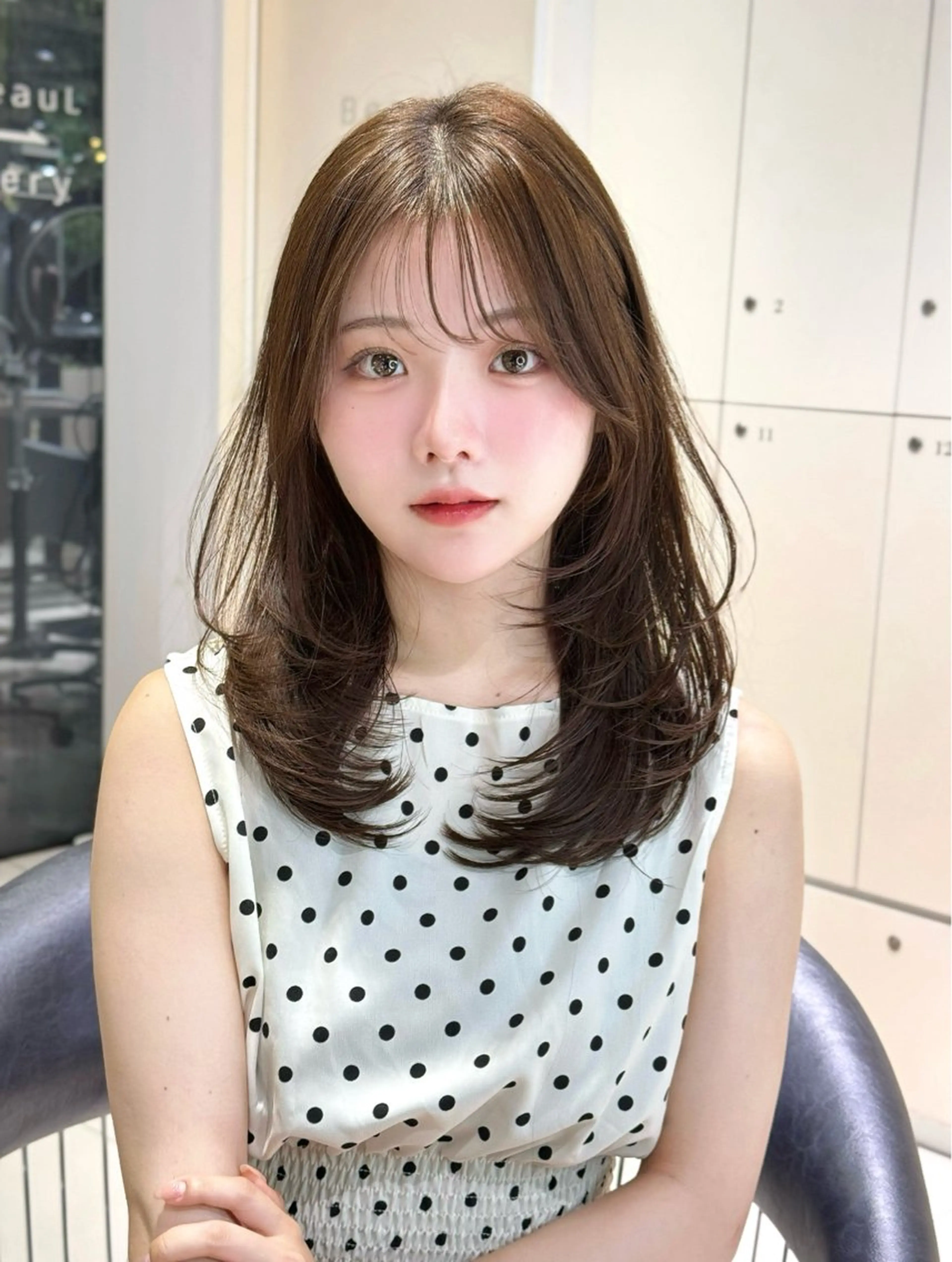 カット ヘアカラー 縮毛矯正 トリートメント ヘッドスパ はがいふみか/ モデルさん募集中のヘアスタイル